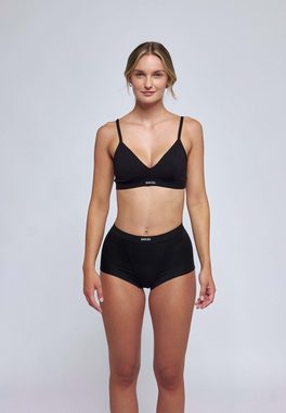 SNOCKS Bustier Bügelloser Retro Soft BH (1-tlg) aus Bio-Baumwolle, mit formgebenden Nähten, ohne Polster