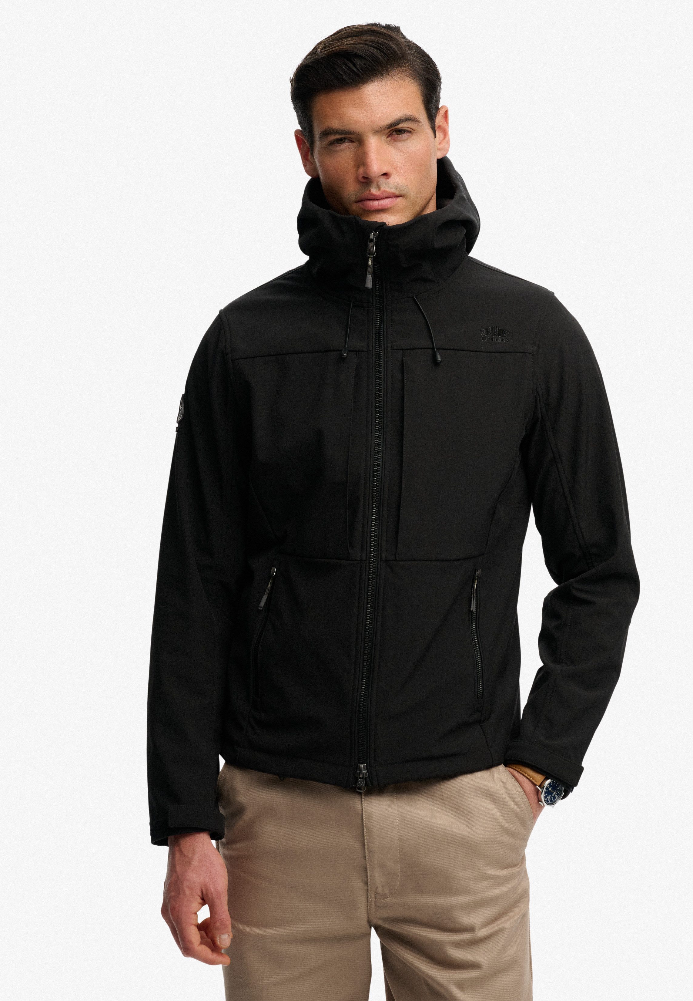 Outdoorjacke HOODED SOFTSHELL TREKKER JKT