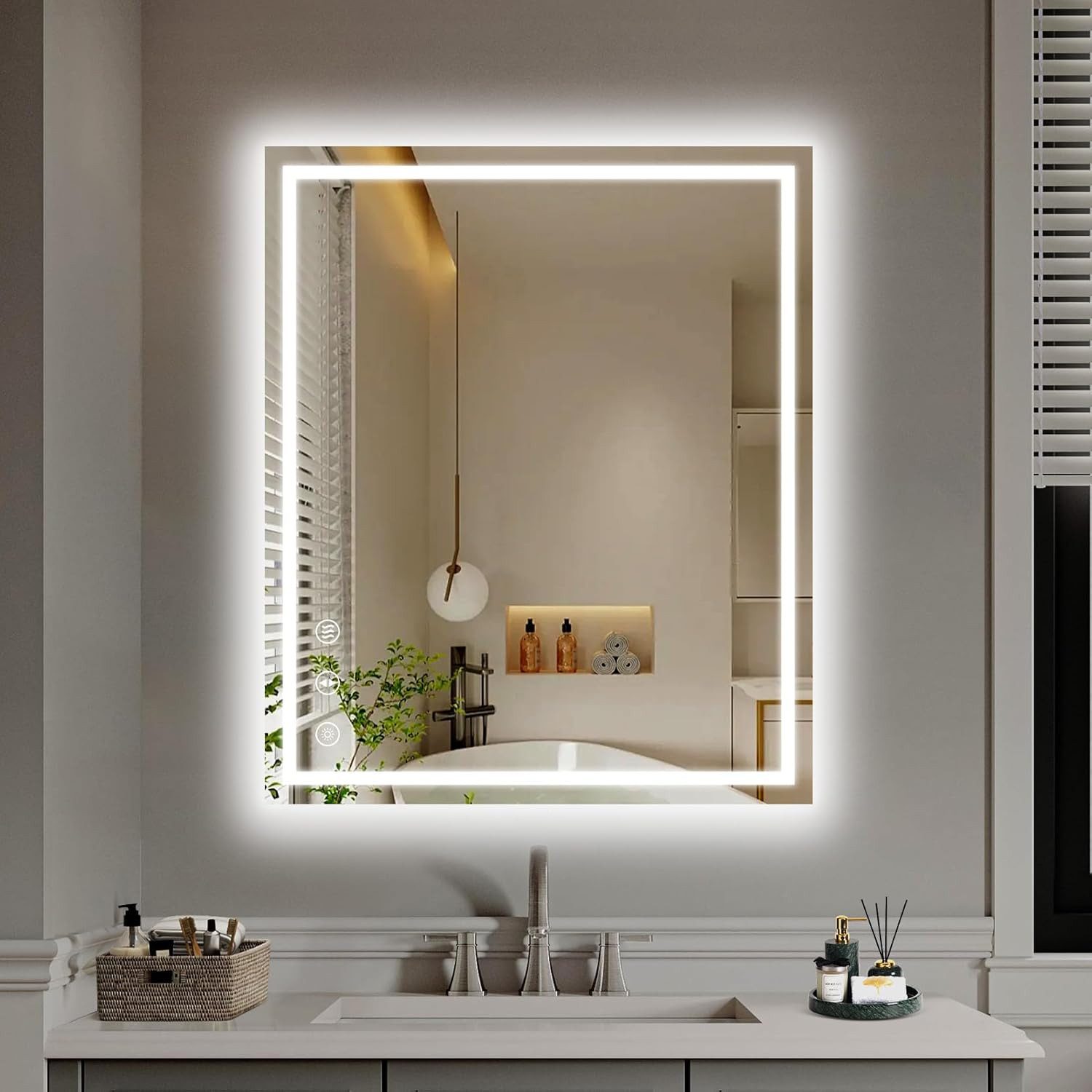 YOLEO Badspiegel LED-Spiegel für Badezimmer mit günstig online kaufen