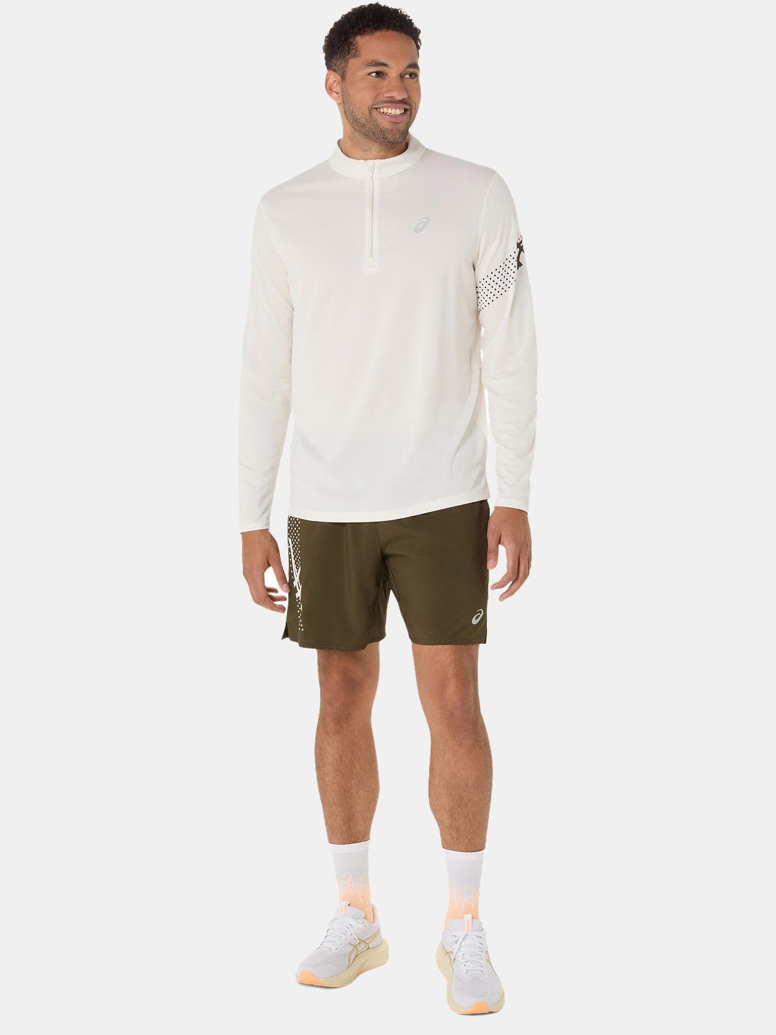 Asics Laufshirt Asics Icon 1/2 Zip Long Sleeve Shirt