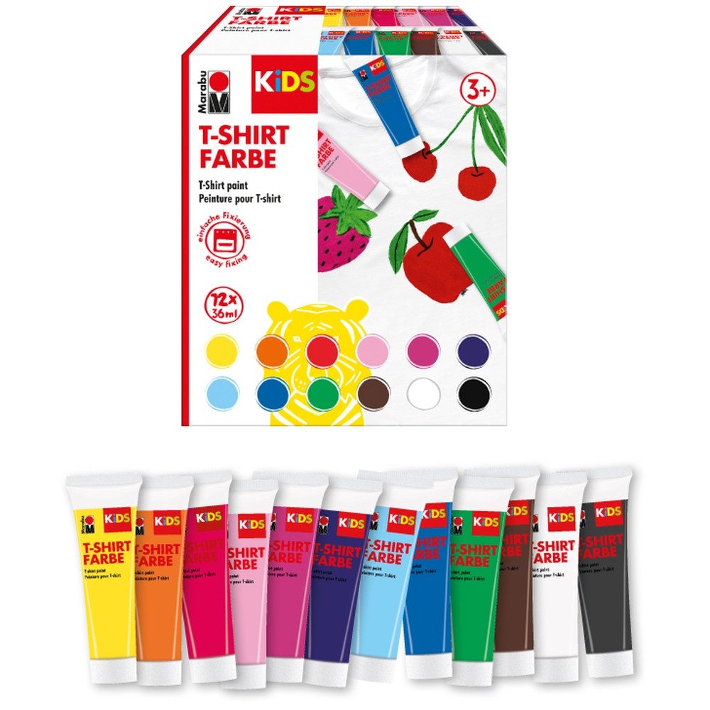 Marabu Bastelfarbe Marabu KiDS T-Shirt Farbe 12x36ml