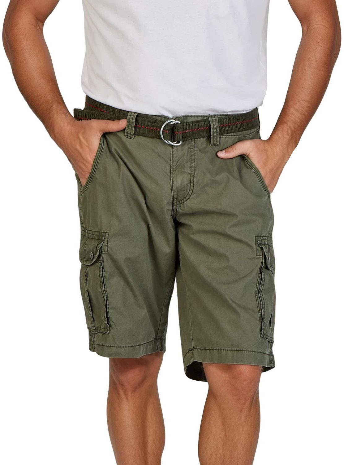 TIMEZONE Cargoshorts Herren Shorts MaguireTZ Regular Fit Bermudashorts mit Gürtel