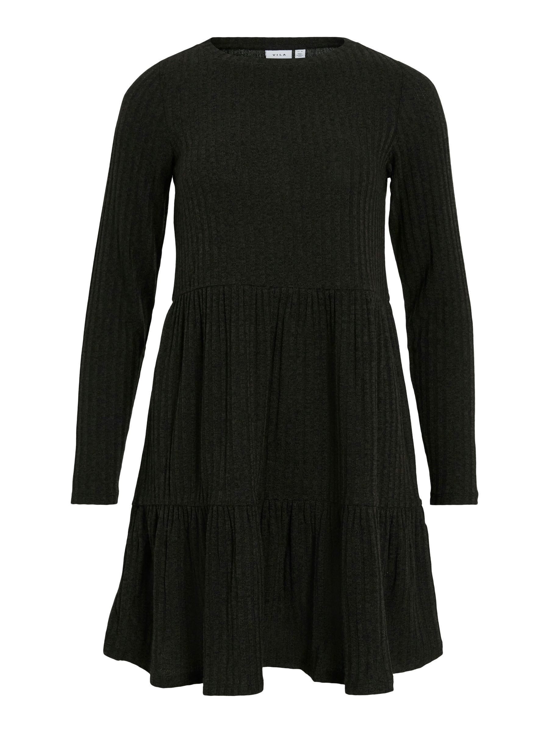 Vila Shirtkleid Geripptes Minikleid mit langen günstig online kaufen