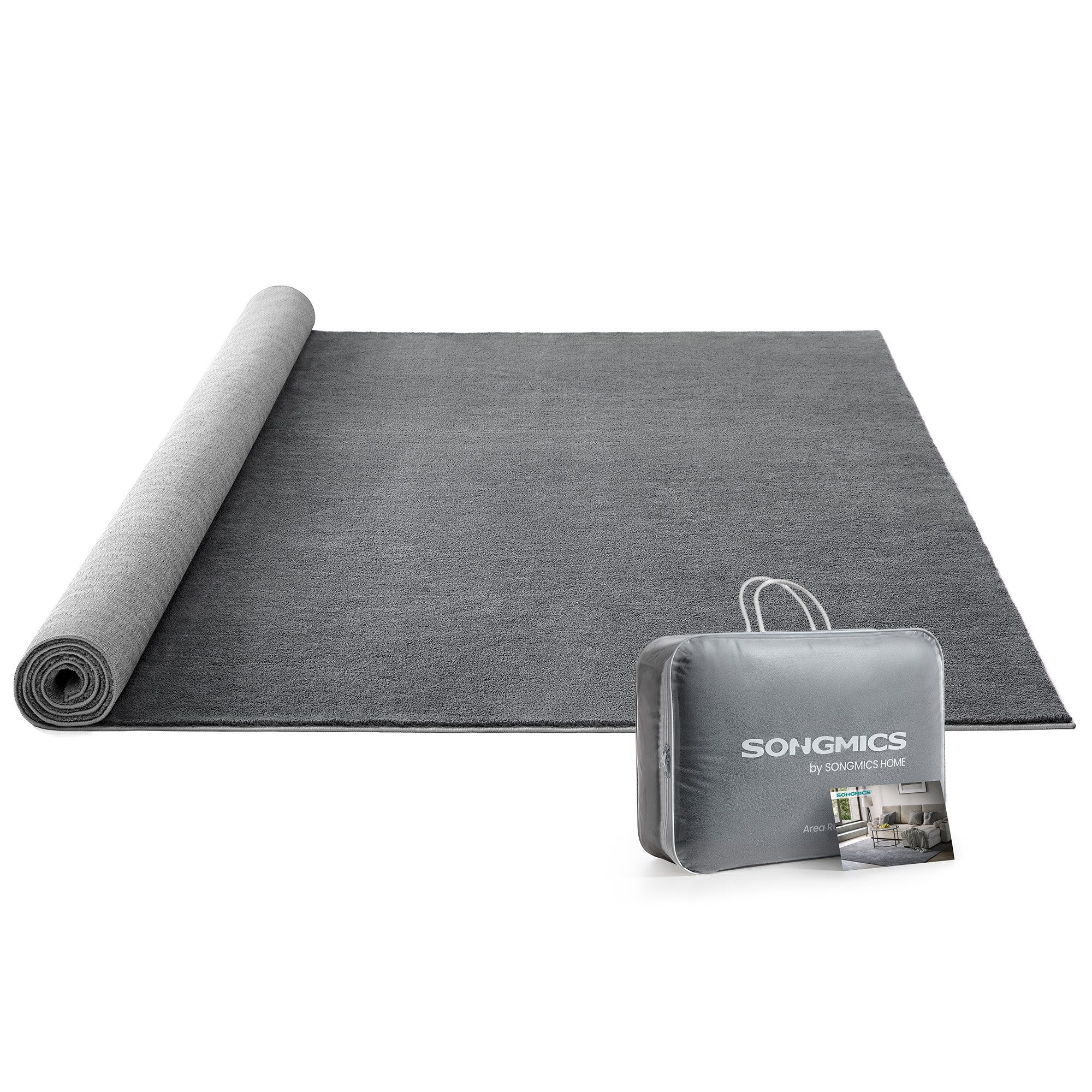 SONGMICS HOME Teppich, Rechteck, Wohnzimmerteppich, rutschfest, maschinenwa günstig online kaufen