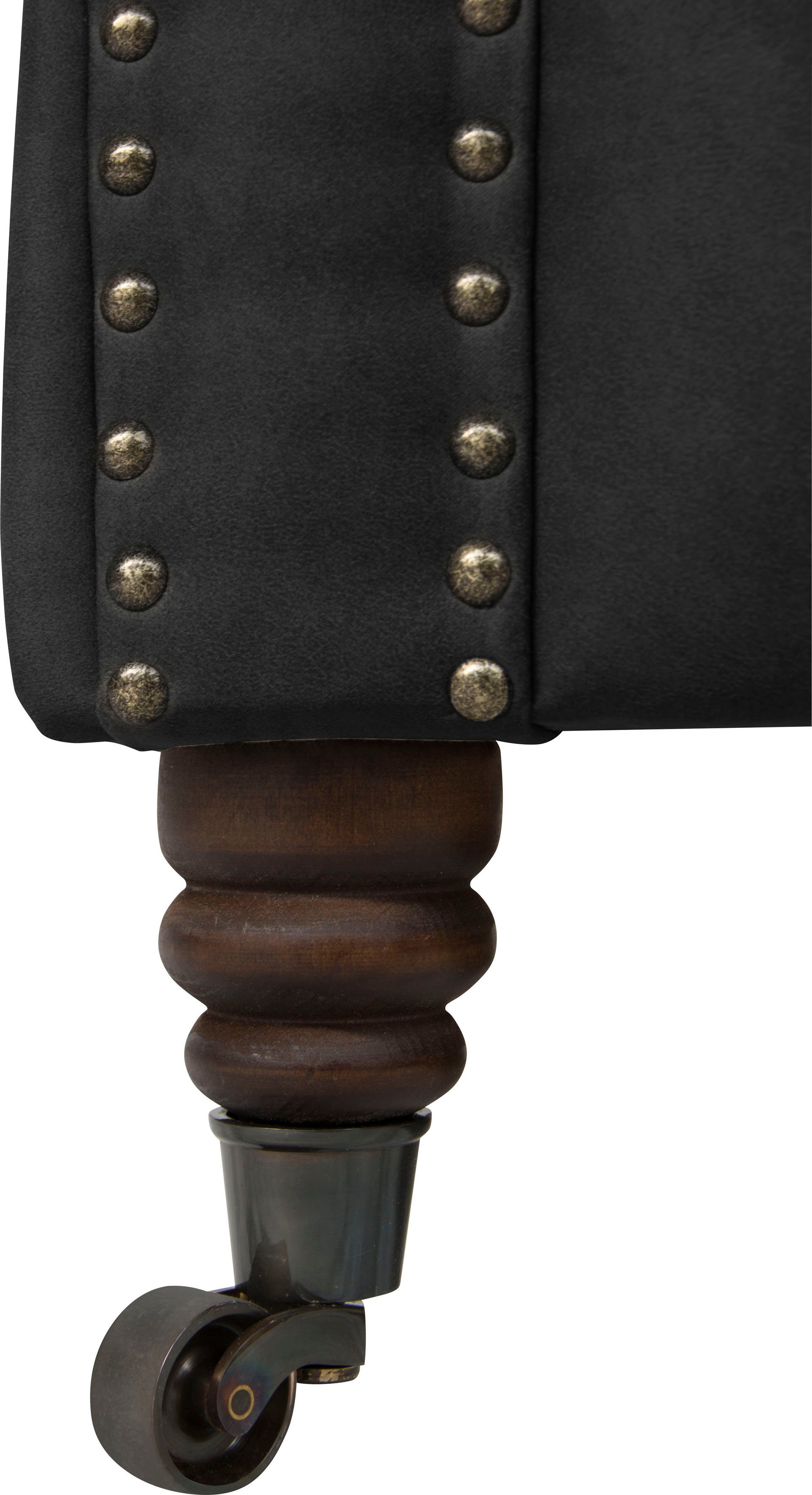 Home affaire Chesterfield-Sofa Aarburg, aufwändige Knopfheftung und Ziernägel im Chesterfield-Design