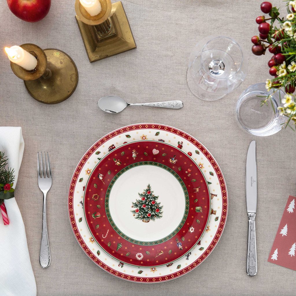 Villeroy & Boch Frühstücksteller Toy's Delight, (1 St), Premium Porcelain, 1 Stck, mikrowellensicher,spülmaschinenfest, Made i