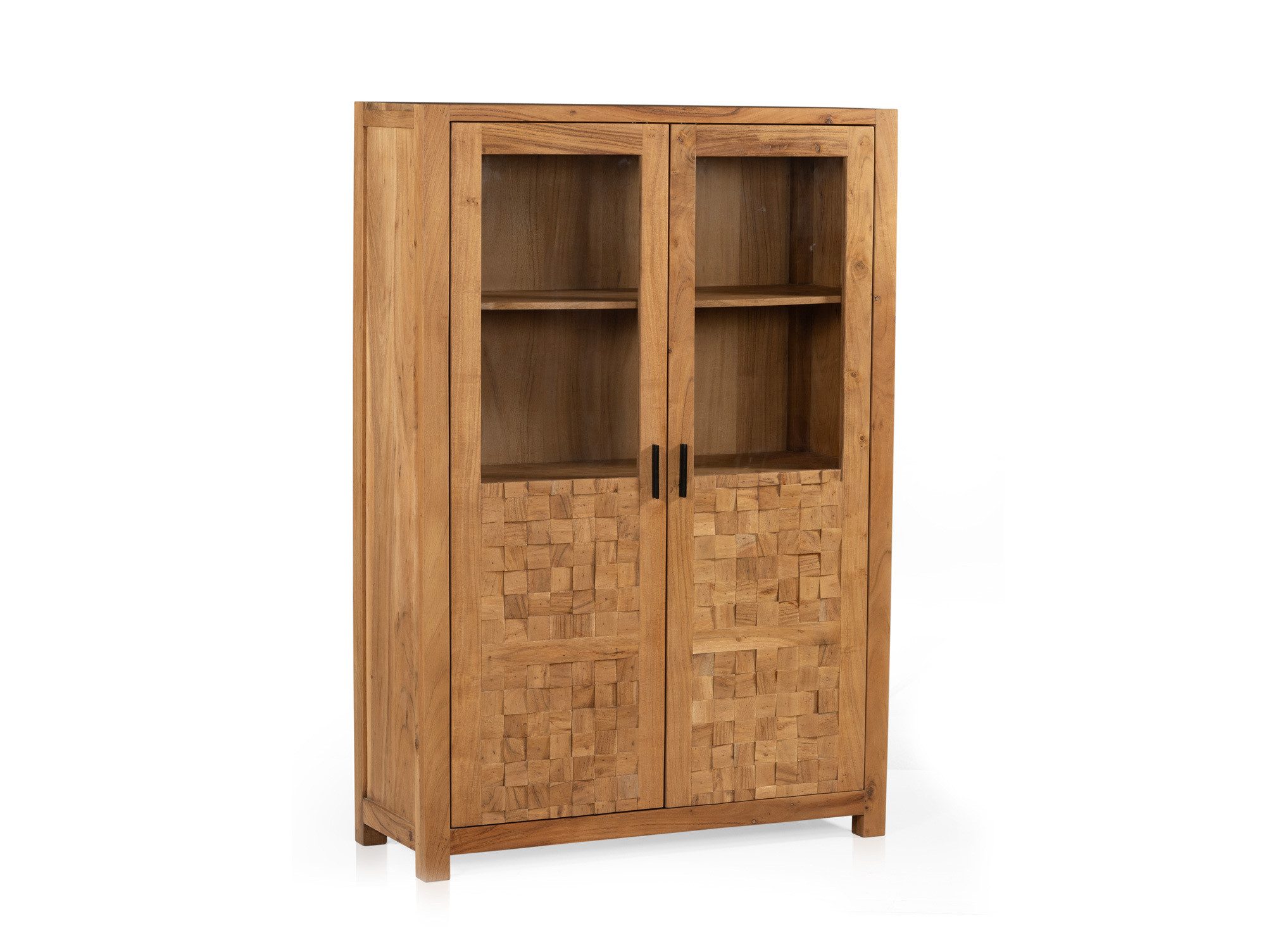 Moebel-Eins Highboard, KAIRO Highboard II, Material Massivholz, Akazie massiv honigfarben
