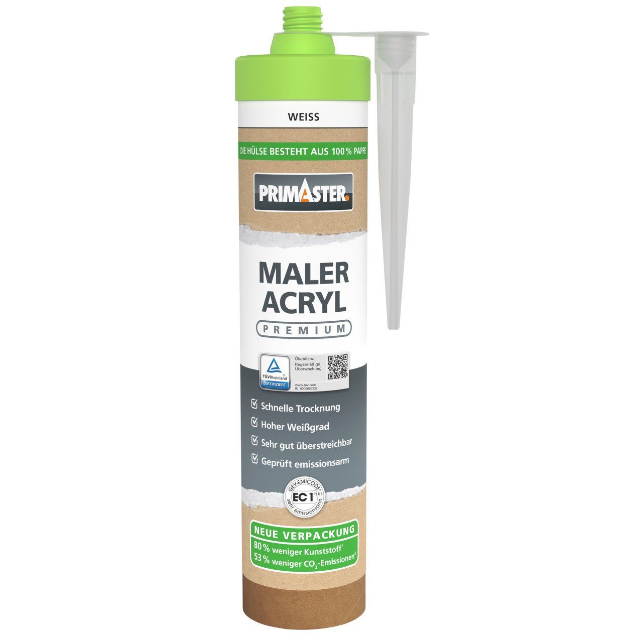 Primaster Silikon PRIMASTER Maler Acryl Premium weiß 280 ml