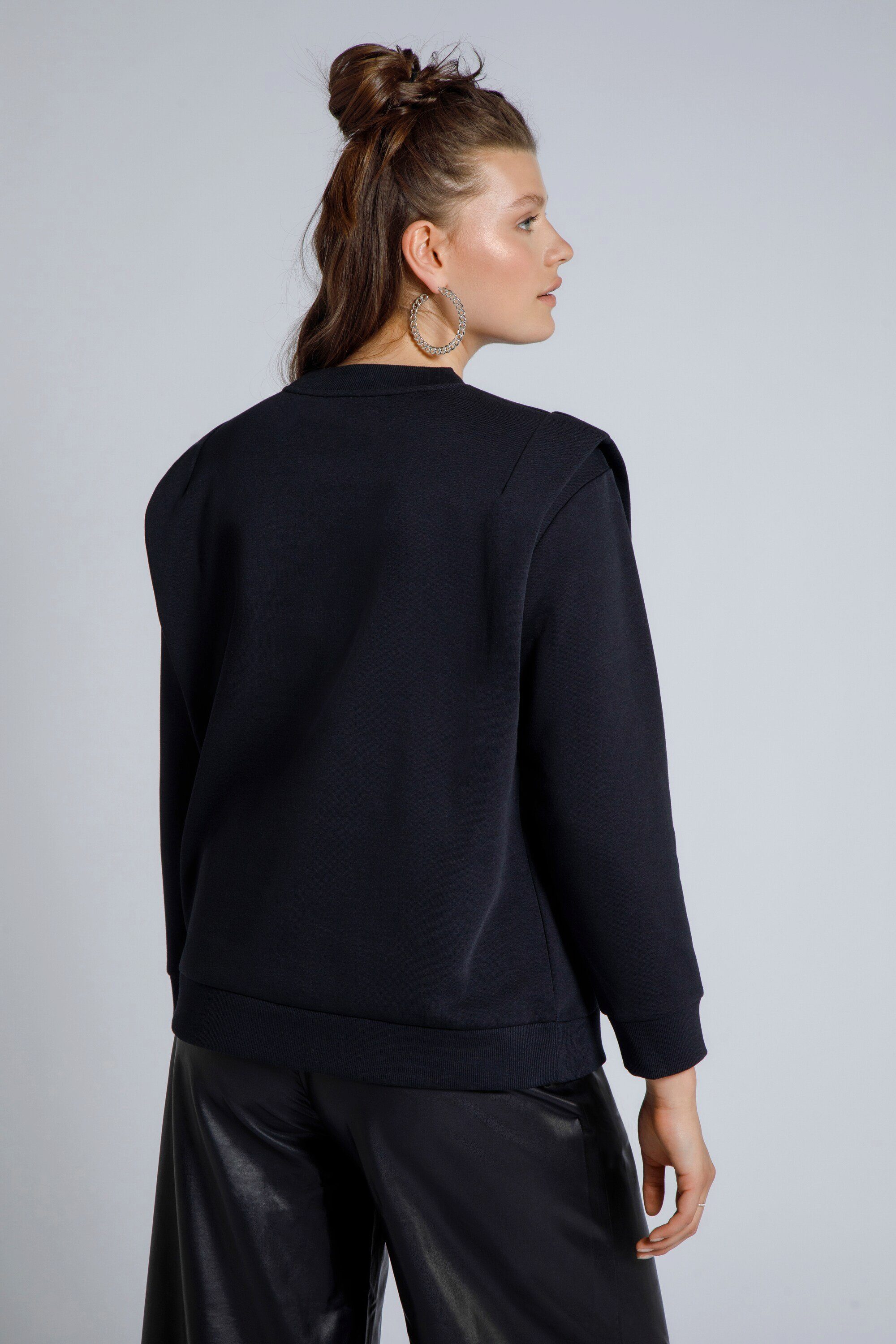 Damen Pullover Studio Untold Sweatshirt Sweatshirt oversized Rundhals Langarm
