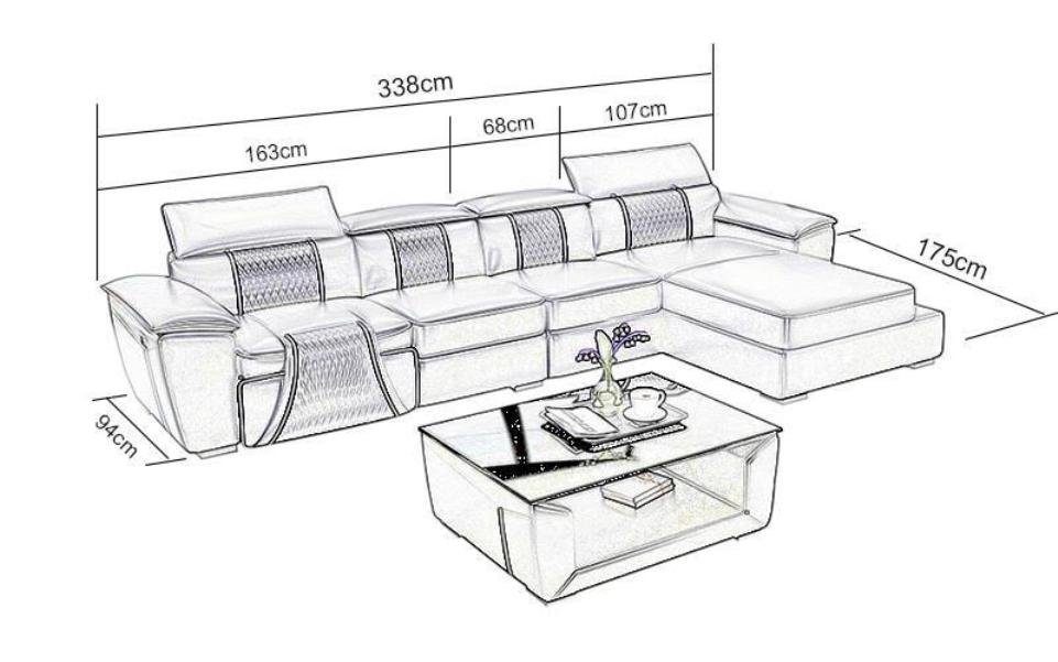 Polster L-Form Design Relax Couch Ecksofa Modern Leder Couch Sofa JVmoebel Ecksofa,