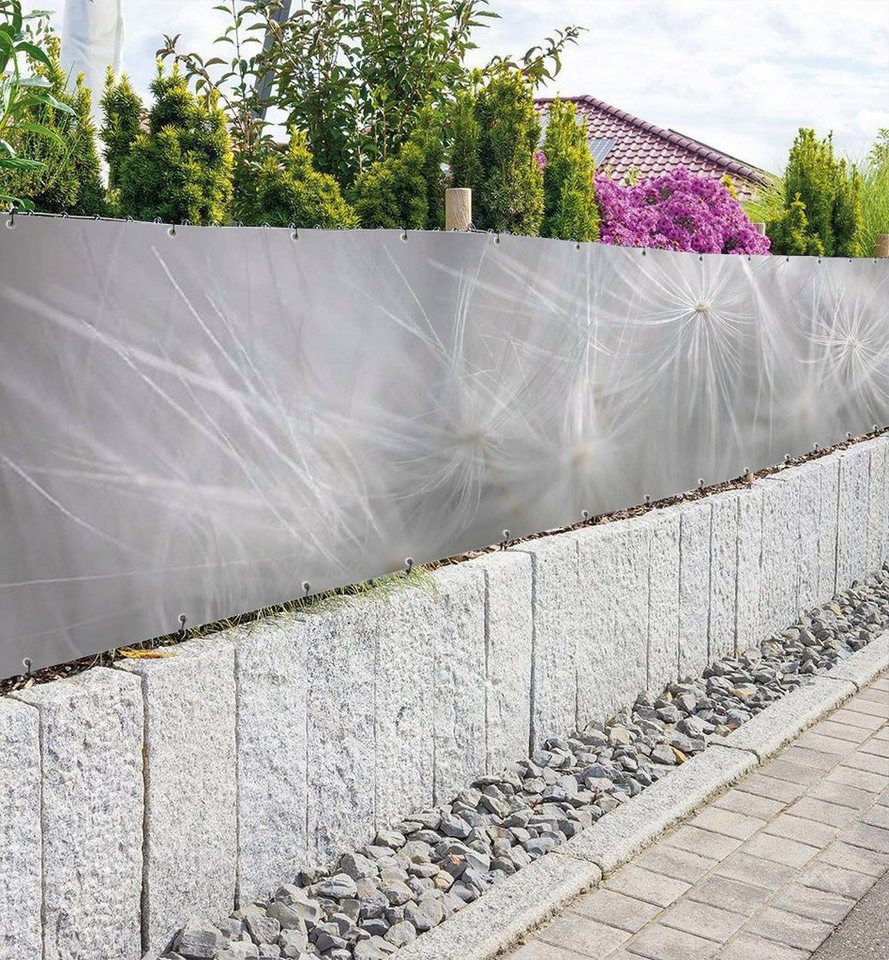 Thumbnail - MyMaxxi Sichtschutzzaunmatten Zaunbanner Helle Pusteblumen Sichtschutz Garten Zaun
