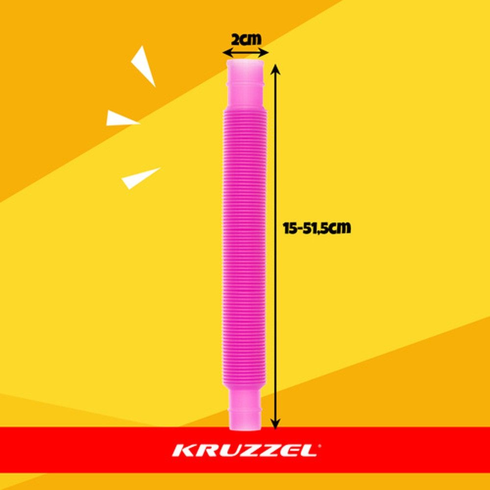 KRUZZEL Lernspielzeug Anti-Stress Sensorische Röhrchen (Spar-Set, Motorikspiel), Angenehme Geräusche und Bewegungen helfen beim Entspannen