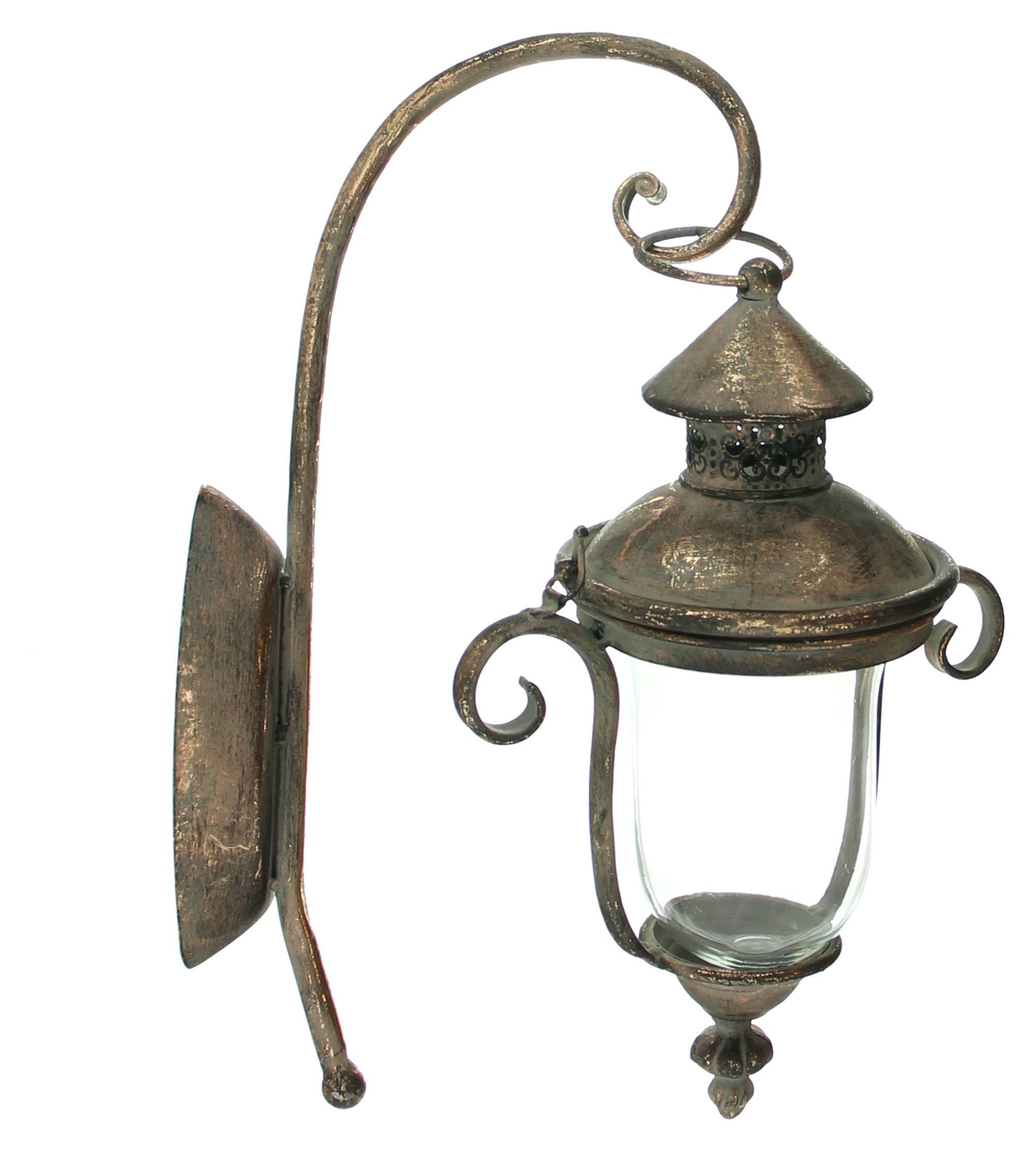 Frank Flechtwaren Wandkerzenhalter, Wandlaterne Shabby-Grey günstig online kaufen