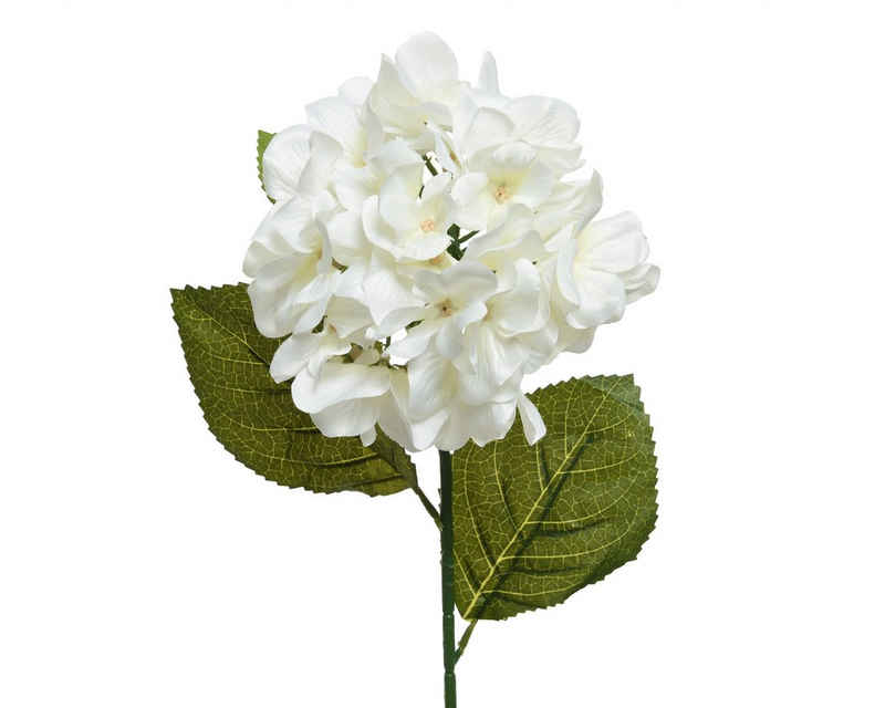 Kunstblume, Decoris season decorations, Kunstblumen Hortensie 66cm weiß, 1 Stück