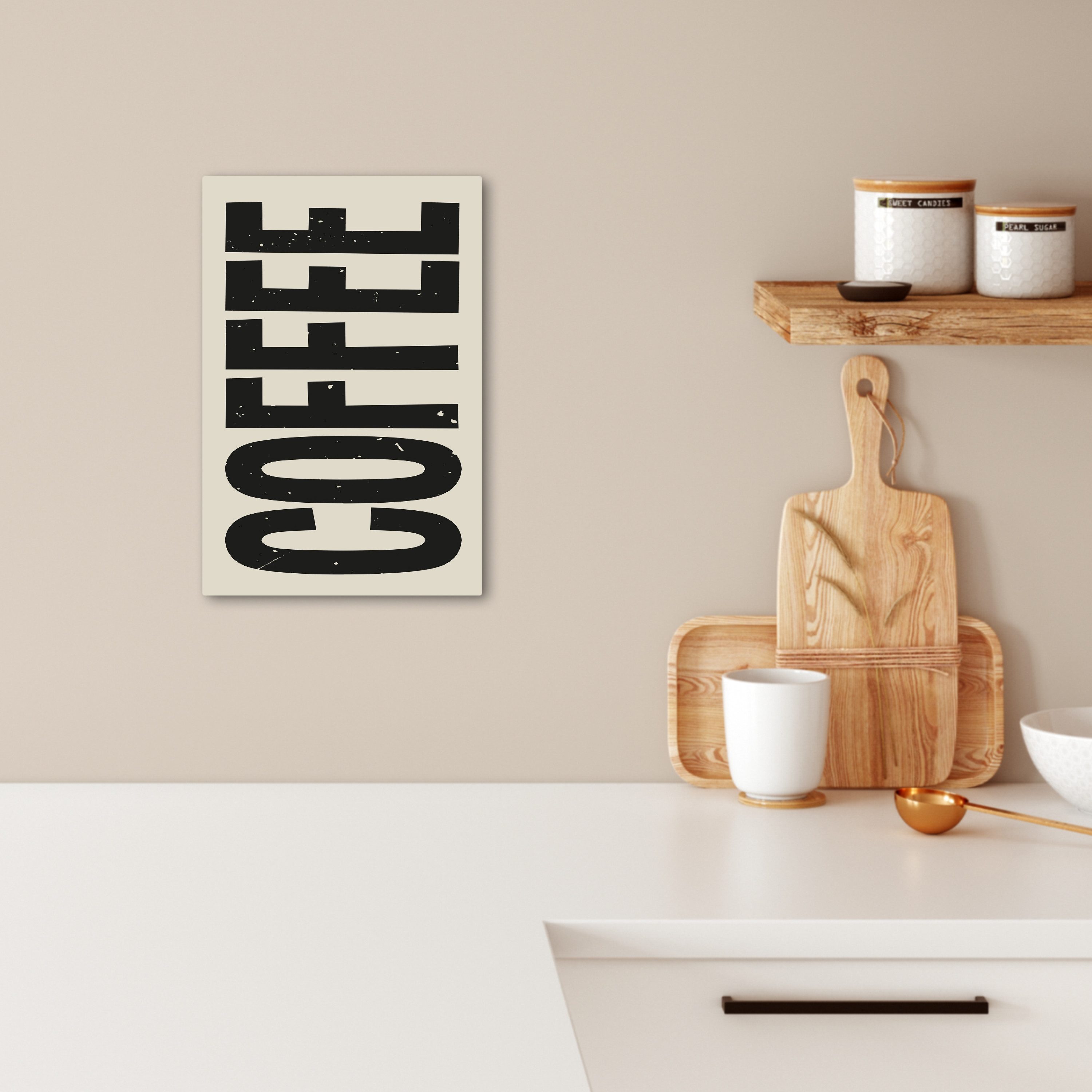 OneMillionCanvasses® Leinwandbild Japandi - Kaffee - Dekoration - Vintage, günstig online kaufen