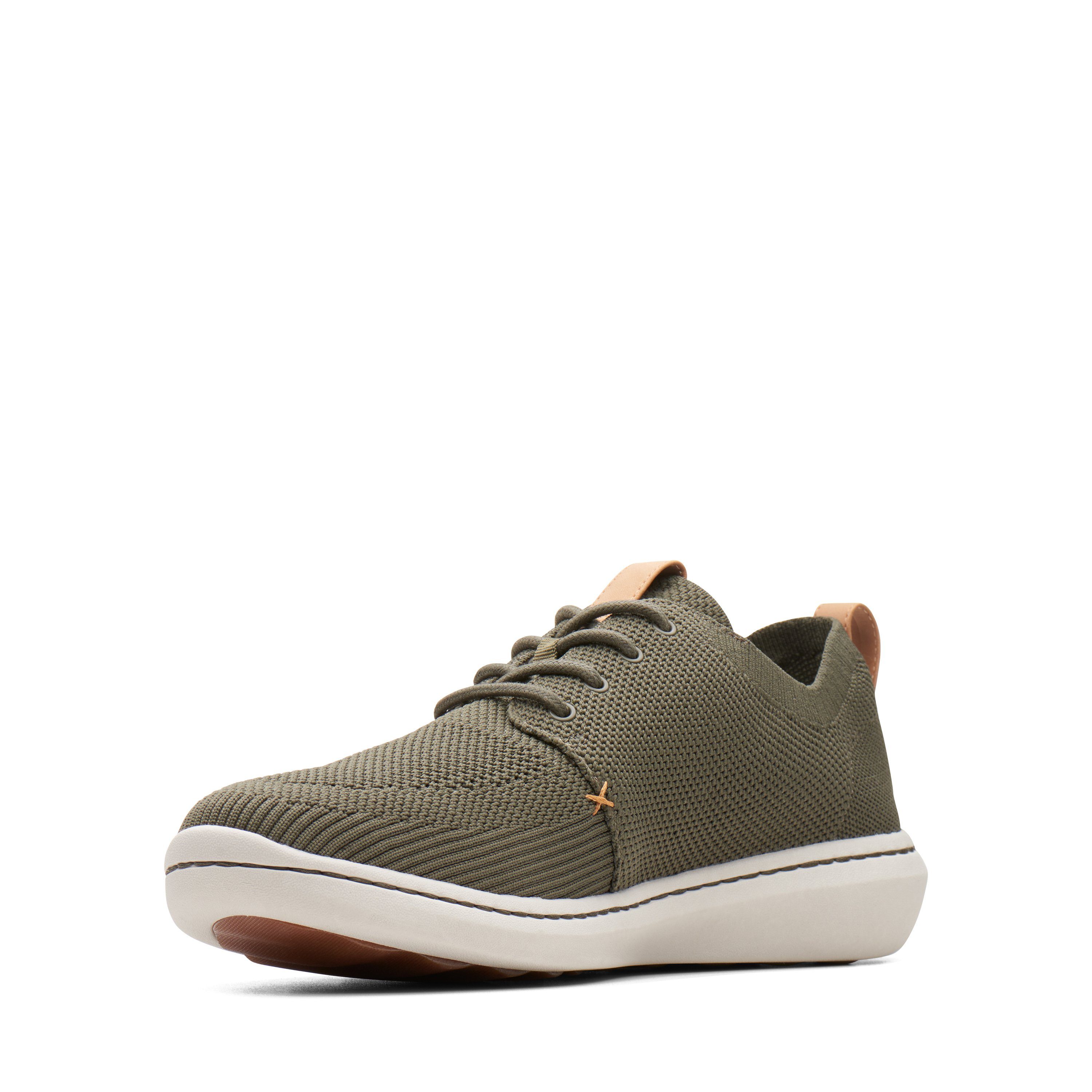 Clarks Step Urban Mix Schnürschuh Herausnehmbares Fußbett Khaki