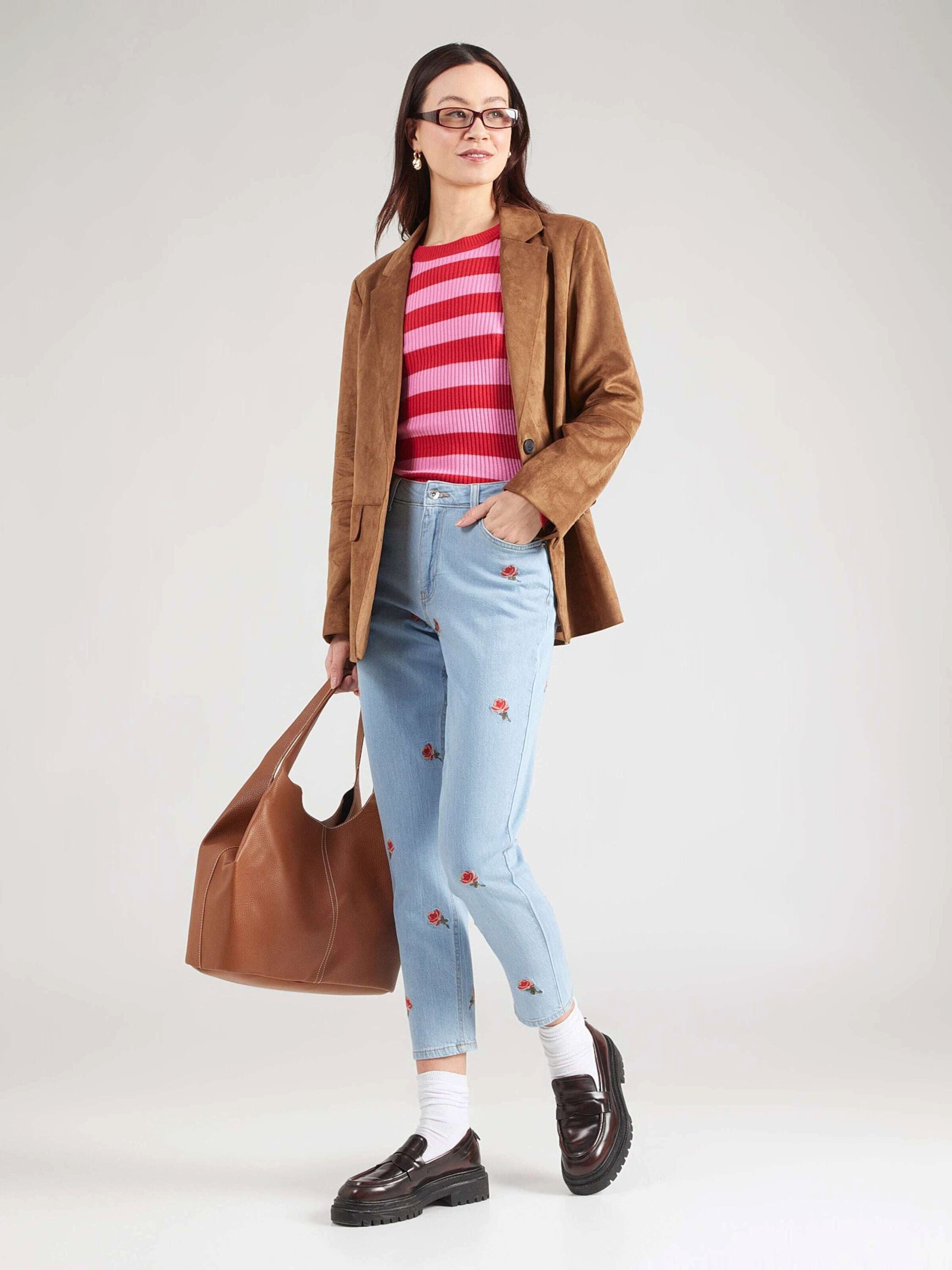 ONLY 7/8-Jeans ONLINC (1-tlg) Stickerei