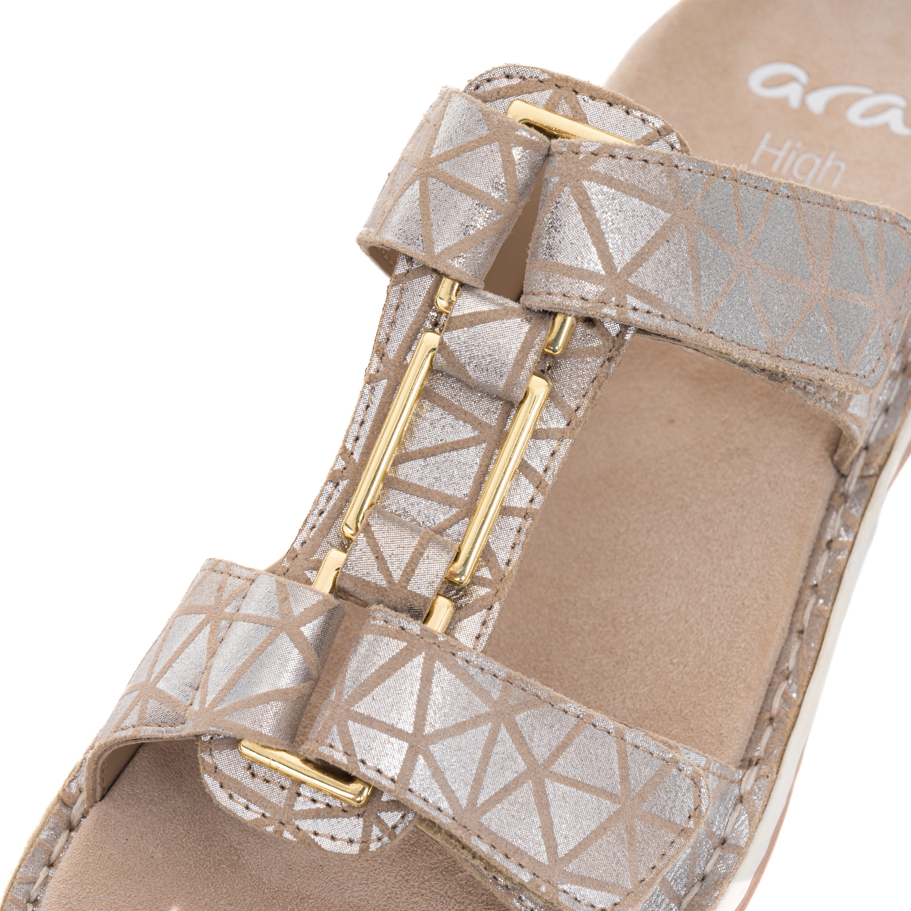 Ara TAMPA Pantolette, Keilabsatz, Sommerschuh, Schlappen mit Schmuckelement günstig online kaufen