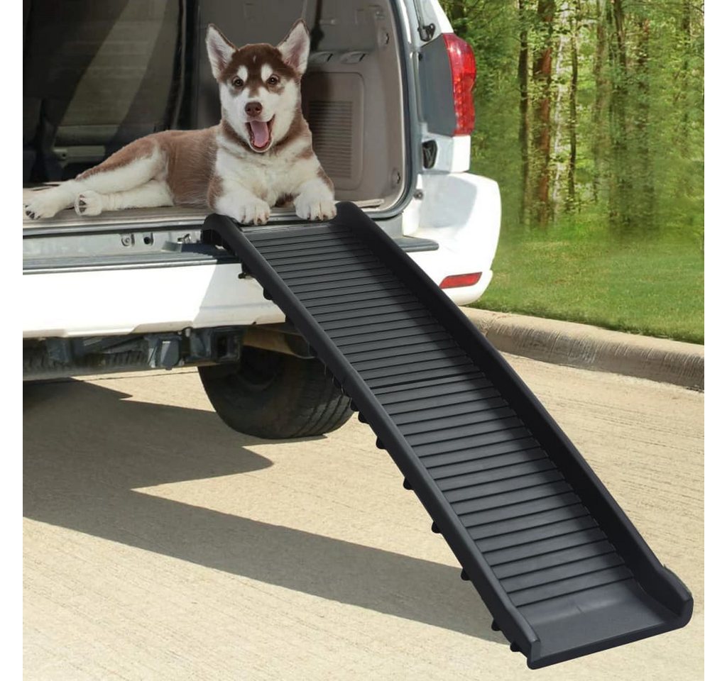Thumbnail - vidaXL Hunderampe, Hundetreppe Klappbar Schwarz 155,5x40x15,5 cm