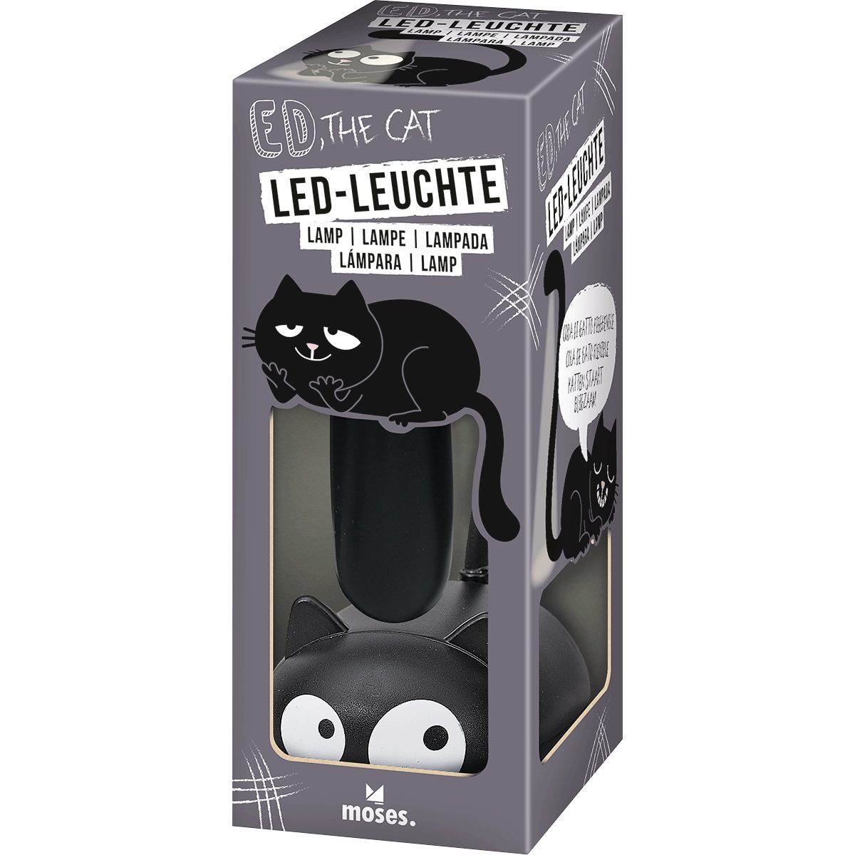 LED-Leuchte moses. Ed, the Cat Leuchte, biegsame LED-Lampe im Katzen-Design, wi