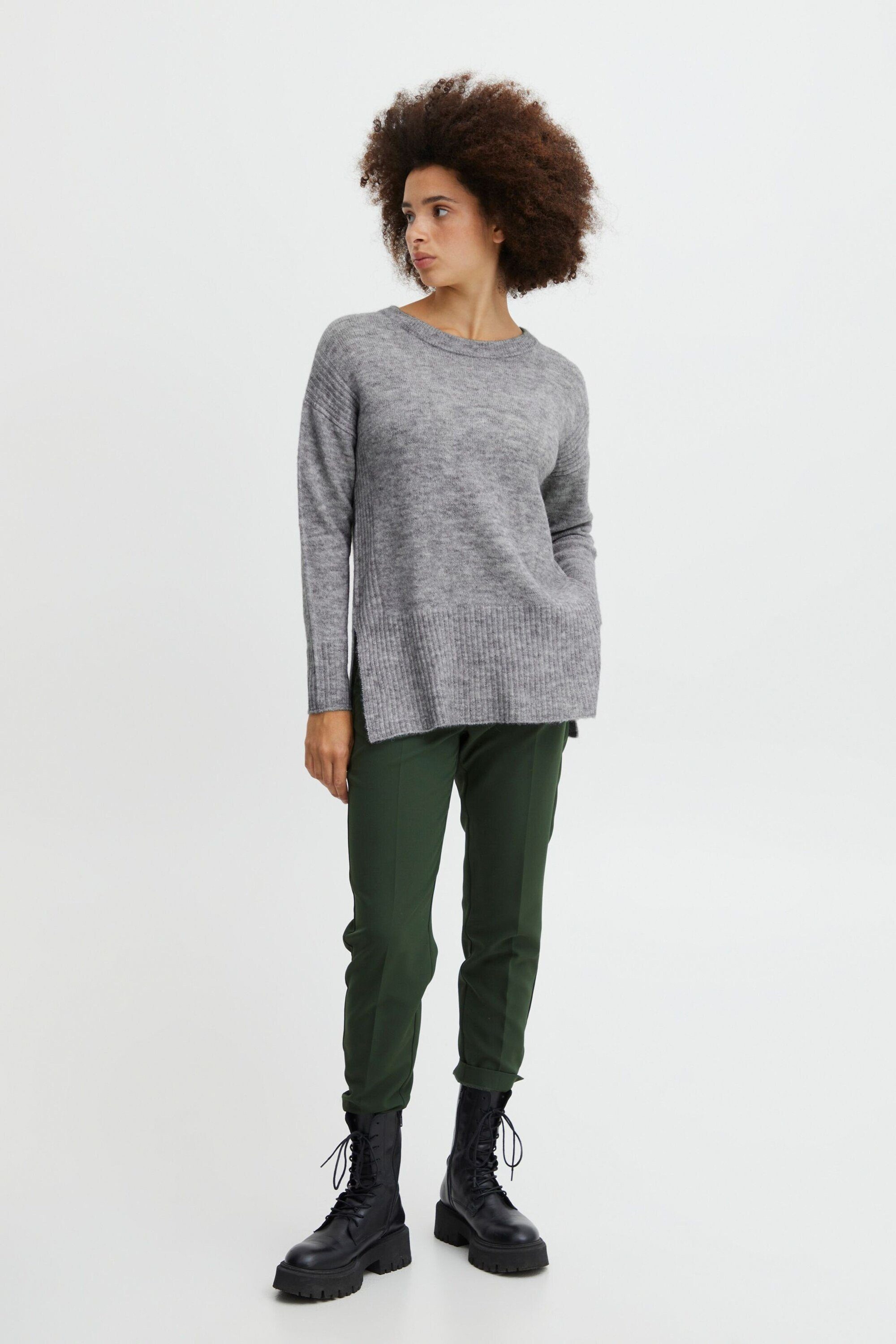 ICHI Strickpullover KAMARA (1-tlg) Plain/ohne Details