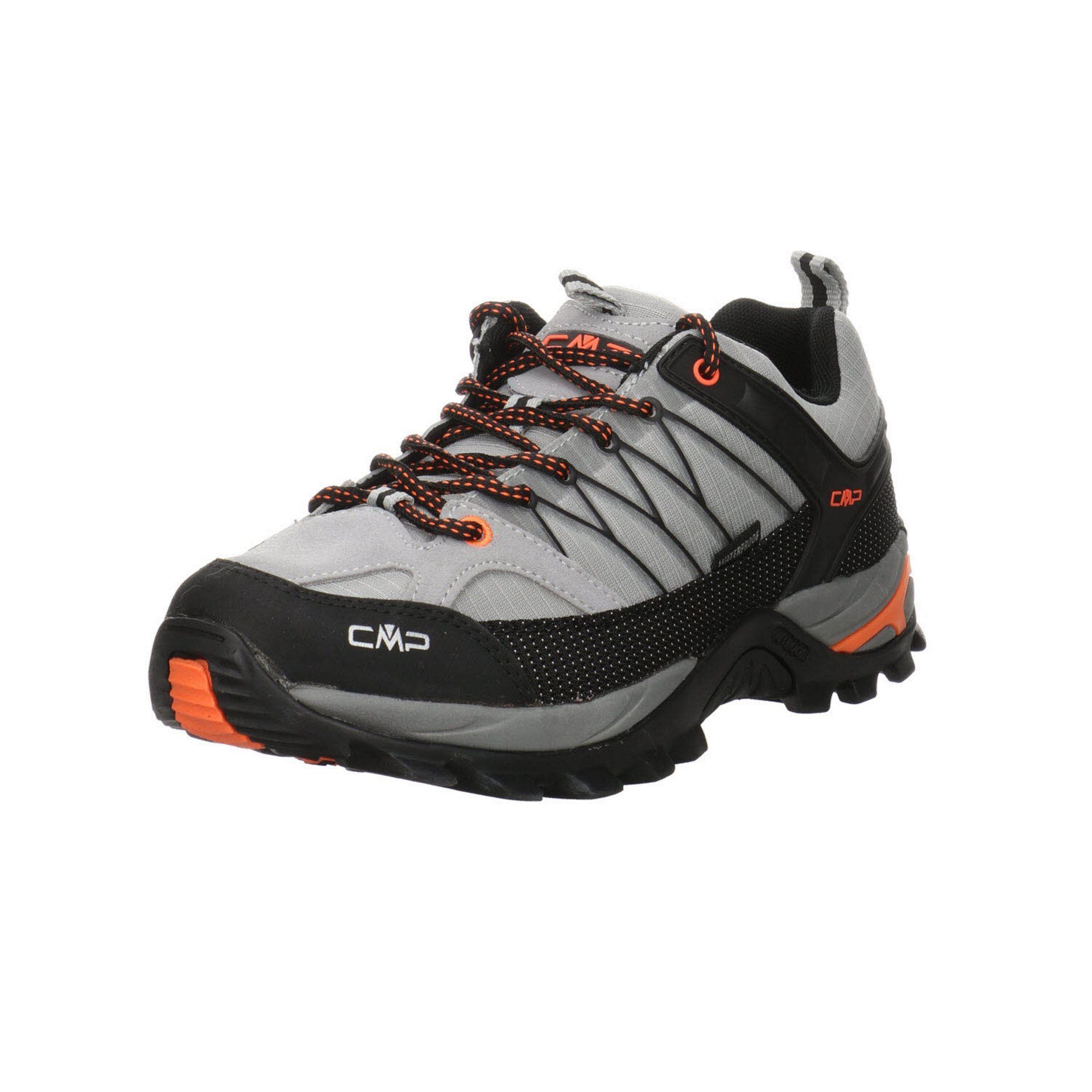 CMP Herren Outdoor Schuhe Rigel Mid Trekking Halbschuh Outdoorschuh Leder-/Textilkombination cemento-nero (03201628)