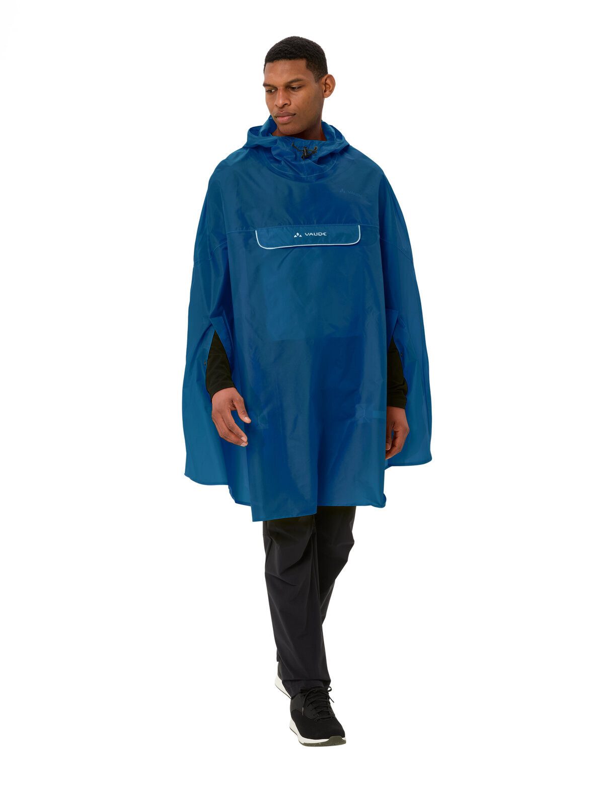 VAUDE Regenponcho Valdipino Poncho (1-St) wasserdichter Regenponcho mit Kapuze