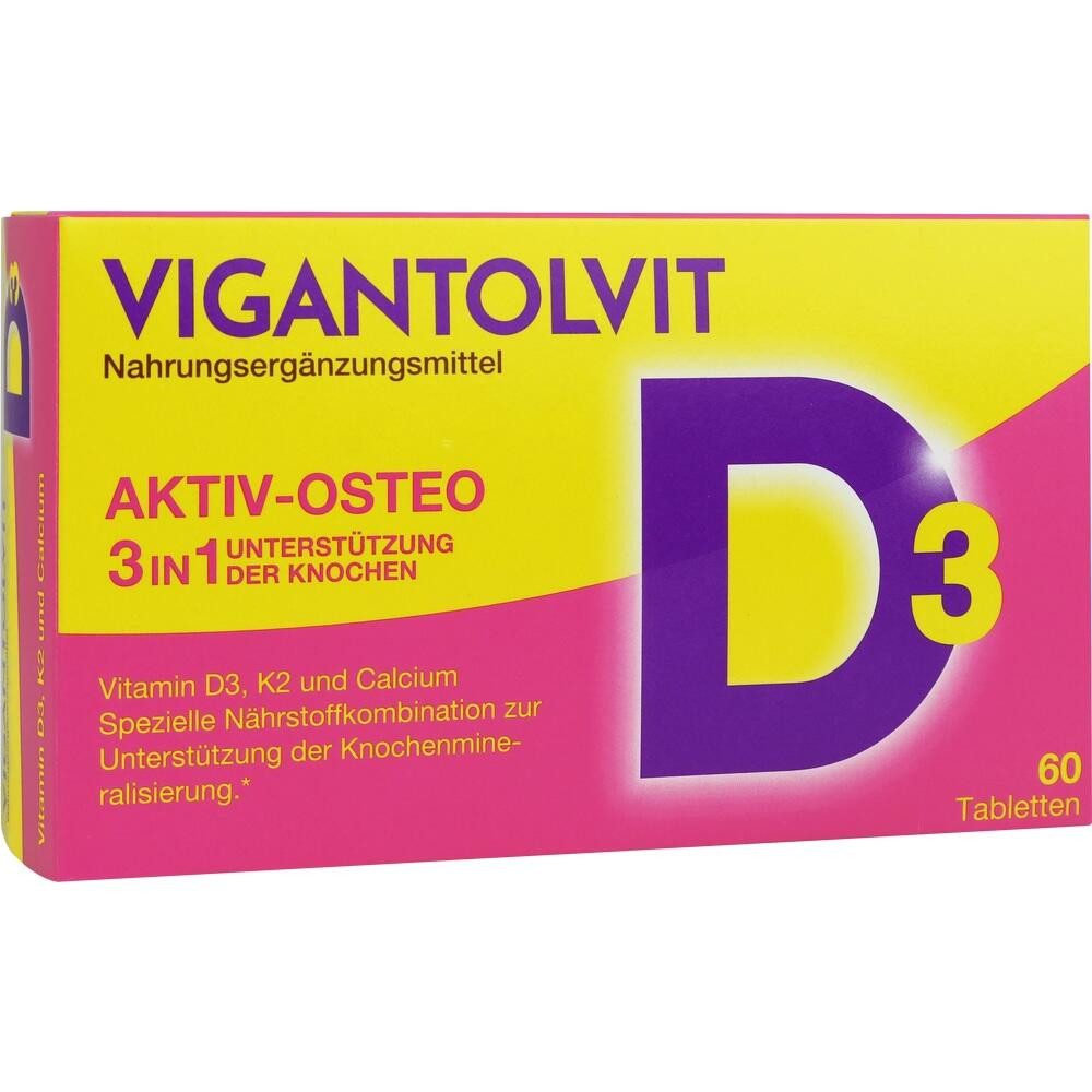 WICK Pharma - Zweigniederlassung der Procter & Gamble GmbH VIGANTOLVIT Vitamin D3 K2 Calcium Filmtabletten Filmtabletten, 60 St.