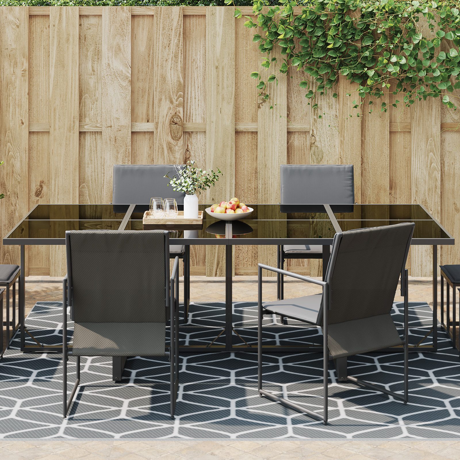 vidaXL Outdoorteppich Outdoor-Teppich ARAKIL Grau 250x250 günstig online kaufen
