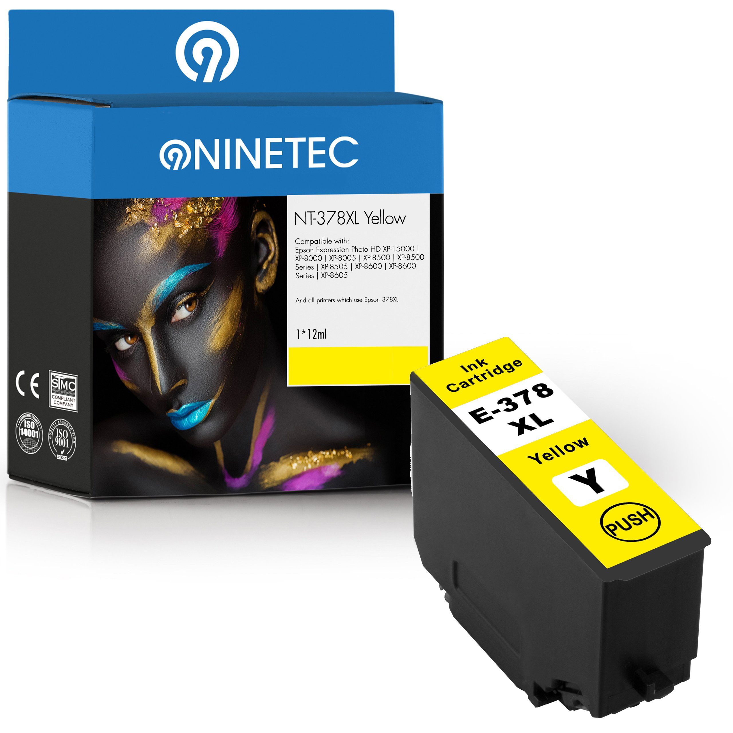 NINETEC ersetzt Epson 378XL T3794 Yellow Tintenpatrone