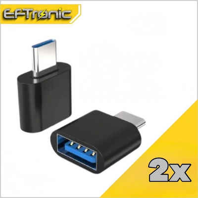 EFTronic 2 Stück USB C auf USB A C 3.1 Adapter OTG USB-Stick Konverter USB-Adapter, OTG USB-Stick ~ Samsung Xiaomi MacBook Buchse