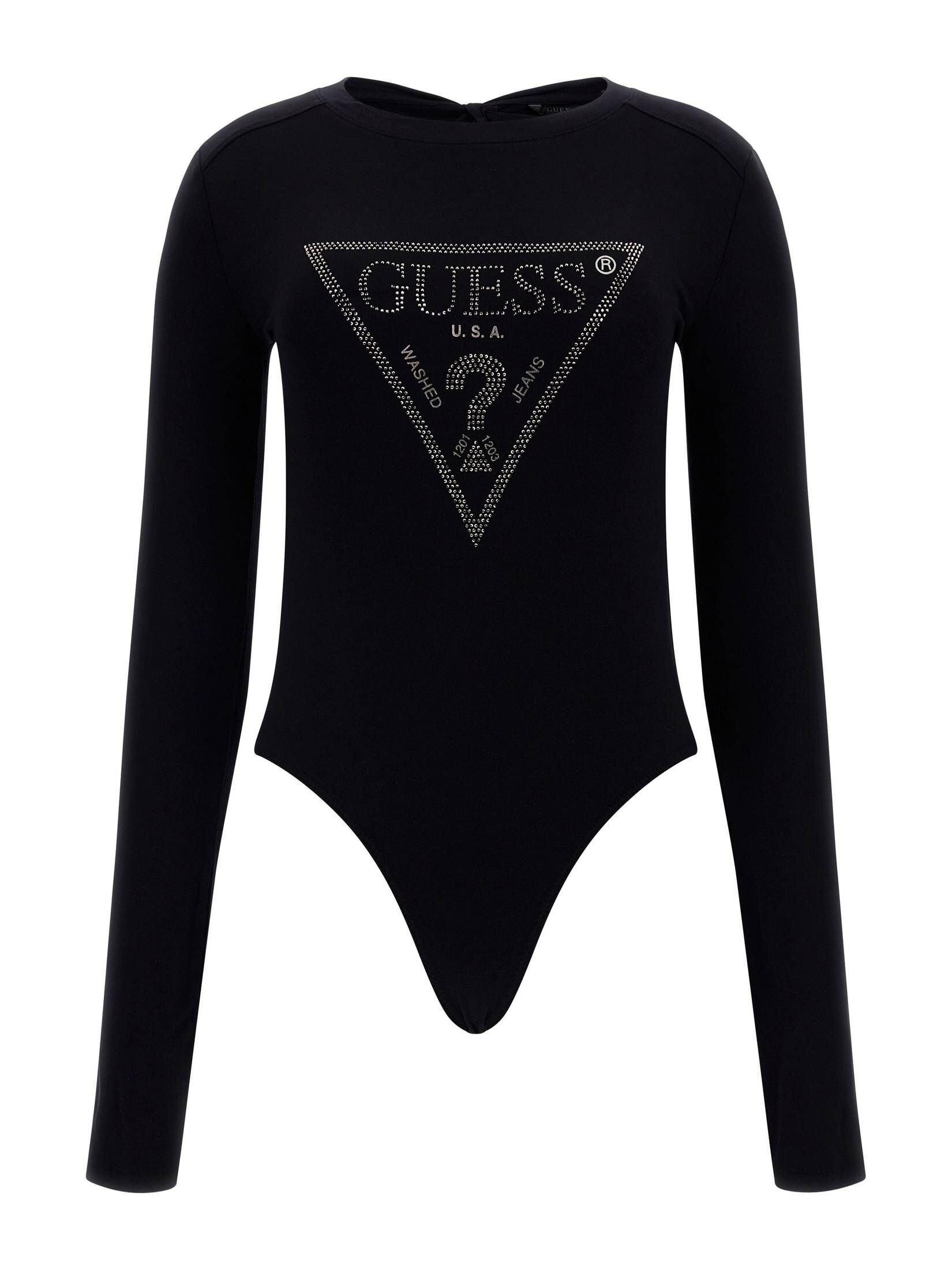 Body Guess Femme Logo Iconique – Micro Tulle Noir Sexy Et Confortable