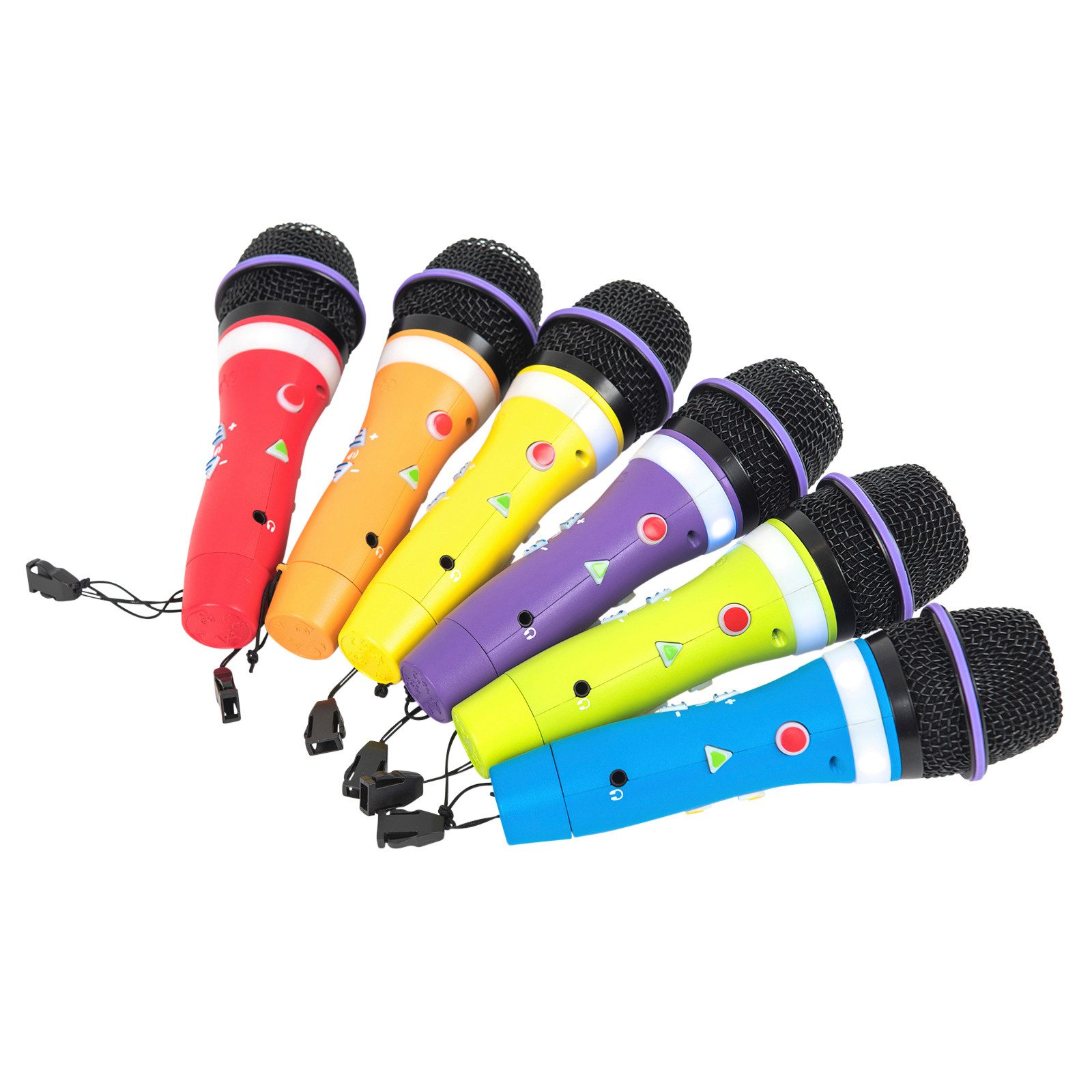 tts Mikrofon Easi-Speak® Bluetooth-Rainbow-Mikrofon, 6 Stück - Kinder-Mikrofone