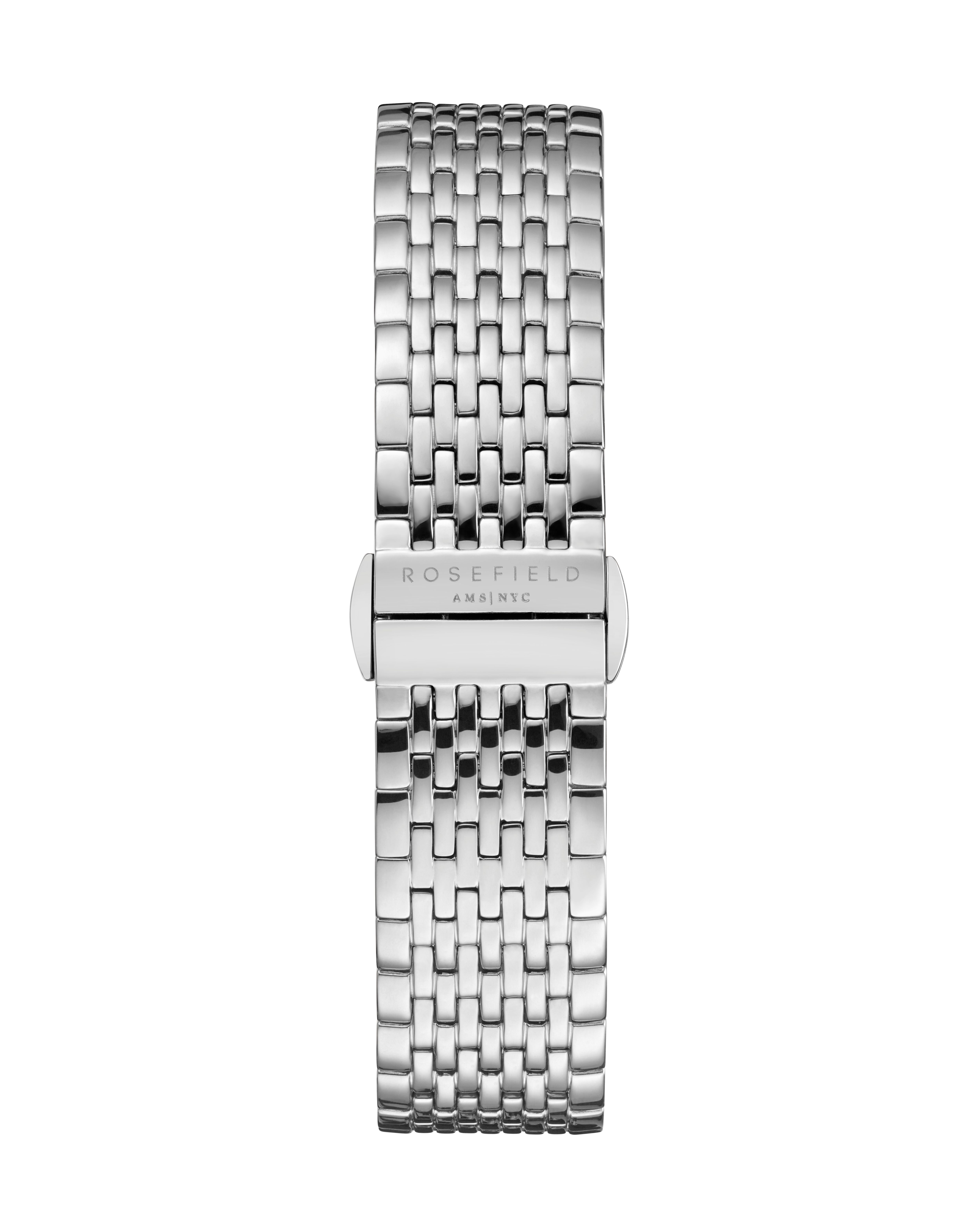 ROSEFIELD Quarzuhr ROSEFIELD Damenuhr Boxy 28mm Silberfarben