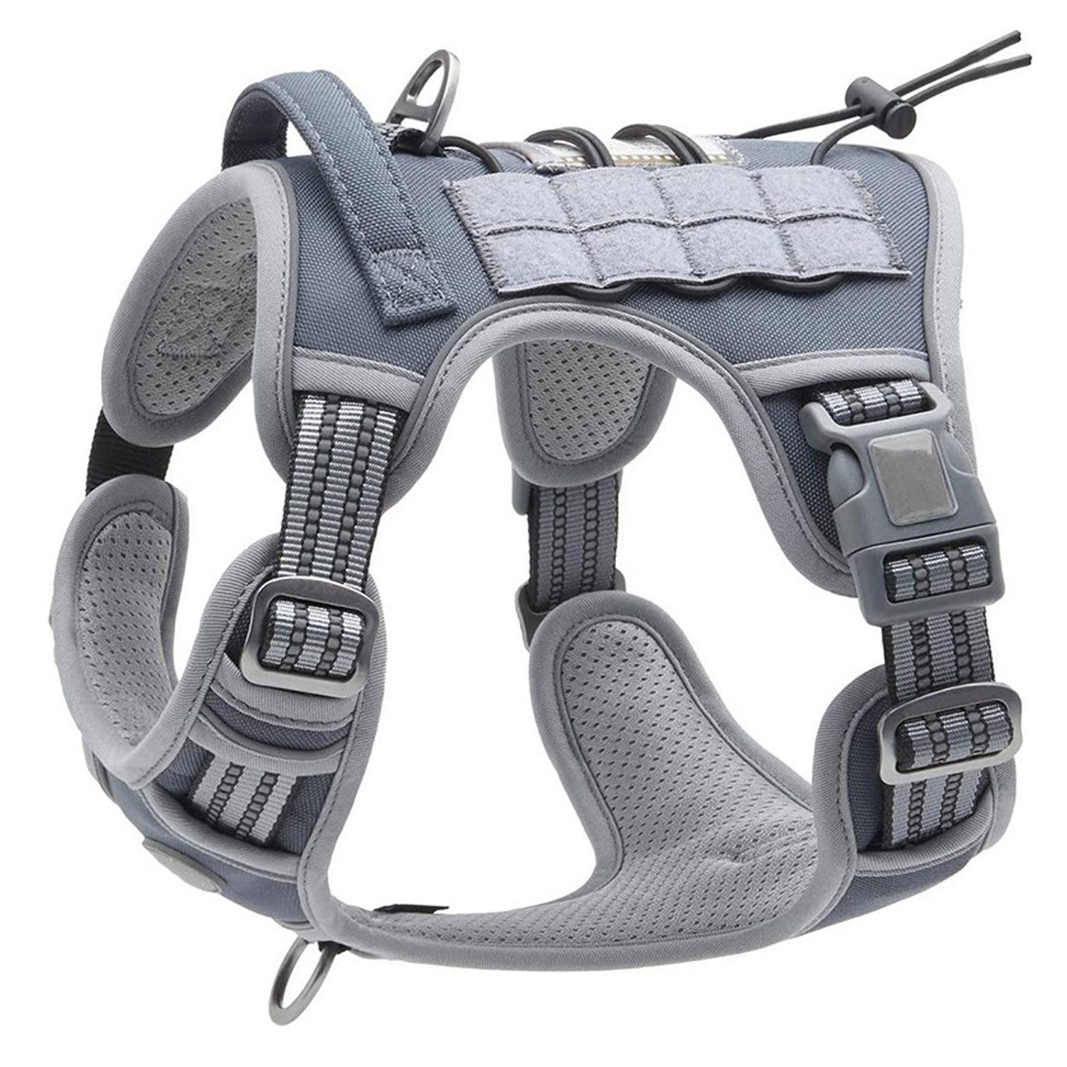TUWENA Hunde-Geschirr Taktisches Hundegeschirr, Anti Zug Sicherheitsgeschirr für Hunde, Einfaches Anlegen & Einstellen