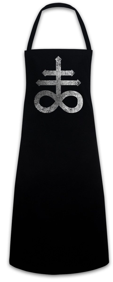 Urban Backwoods Kochschürze Leviathan Cross Grillschürze Kreuz SulSymbol Pentagram 666 Sign Double