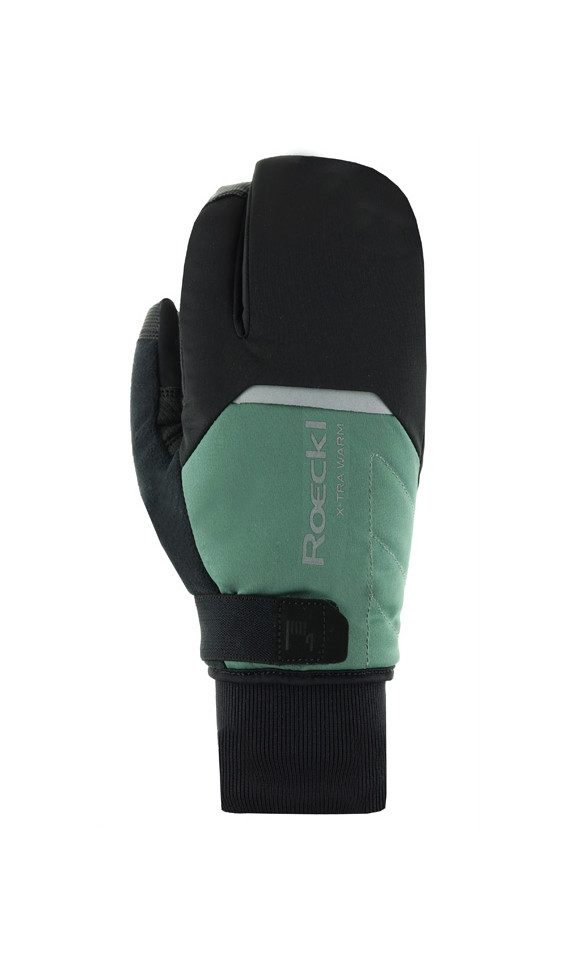 Roeckl Fahrradhandschuhe Villach 3 Trigger black/silver pine