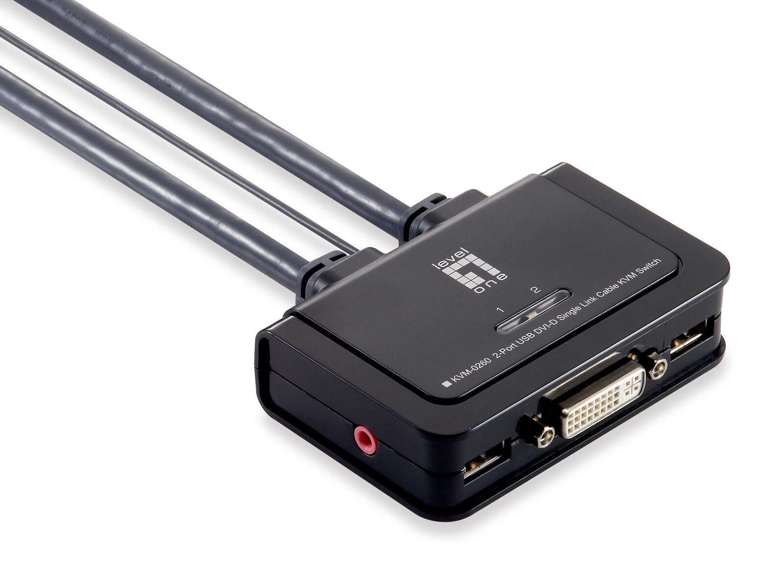 899157 LevelOne KVM-0260 Netzwerk-Switch