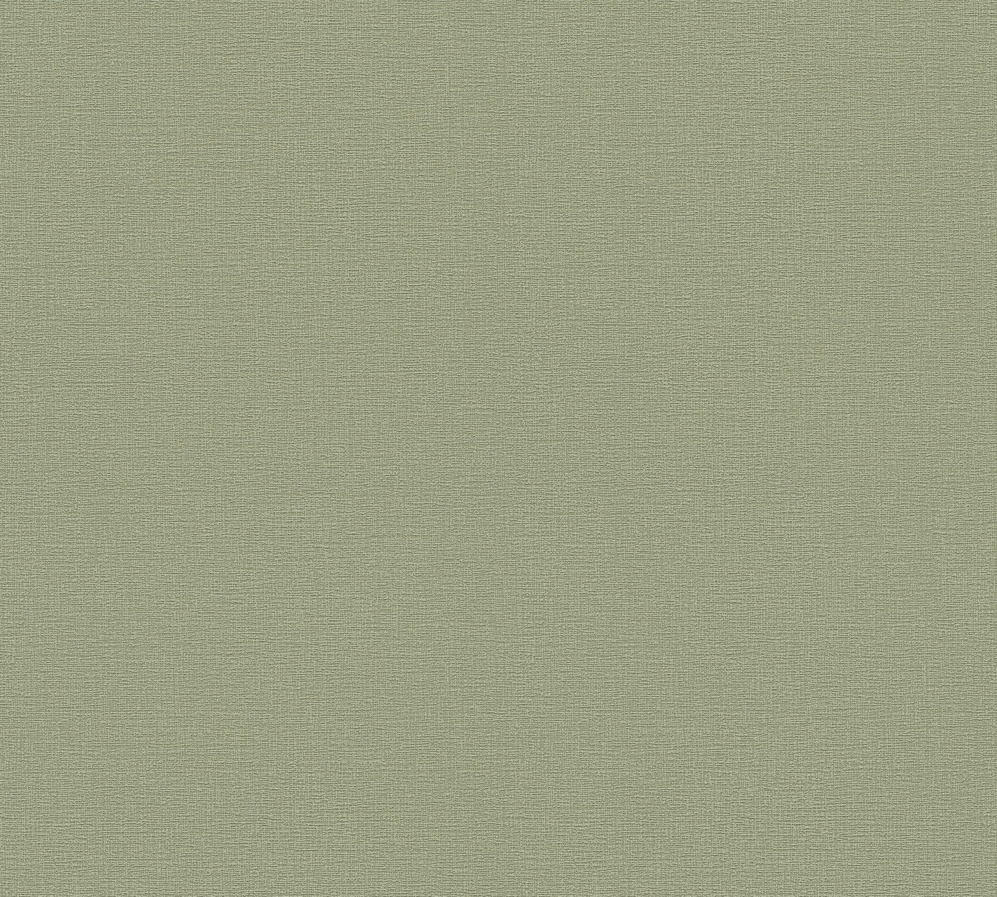 Vliestapete grün/dunkelgrün Tapete uni, A.S. Greenery Uni, Création Einfarbig strukturiert, Uni