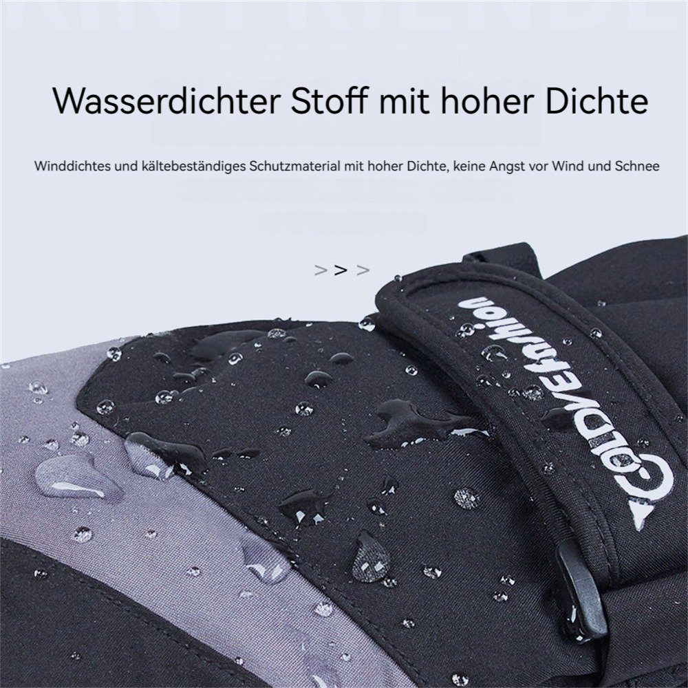 Wasserdichte Touchscreen mit Warme Dekorative Handschuhe Sporthandschuhe, Skihandschuhe, Skihandschuhe, Baumwollhandschuhe rosa Skihandschuhe