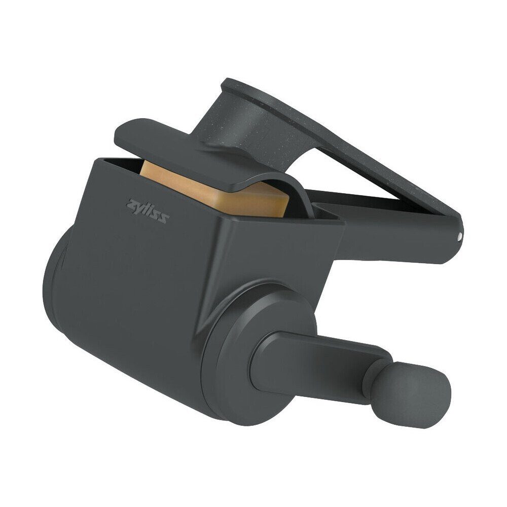 zyliss Käsereibe Professional Käsereibe 17,9x12,7x8 cm schwarz, Edelstahl, (1-St), Käsereibe Professional grau – Bild 2 von 5