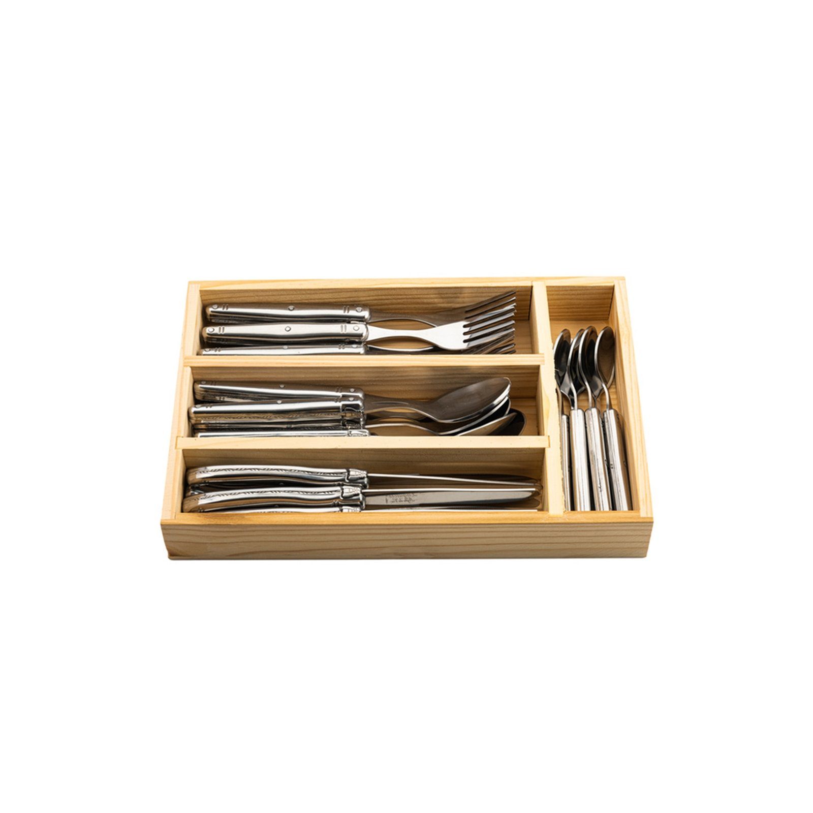 Laguiole Style de Vie Besteck-Set LAGUIOLE STYLE DE VIE BESTECKSET "PREMIUM LINE", 24 teilig, Edelstah, Edelstahl
