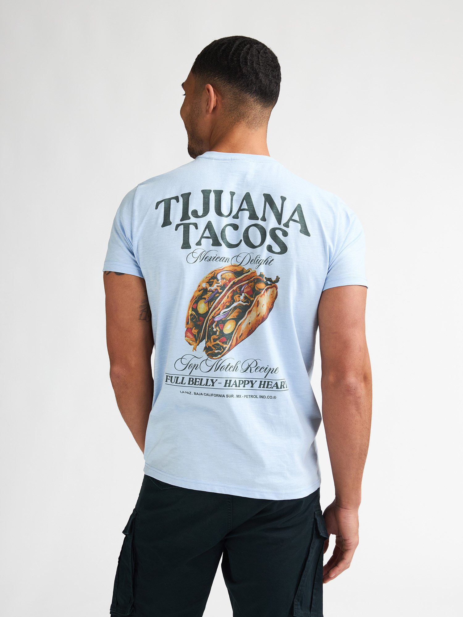 Petrol Industries T-Shirt Tijuana mit Rückenprint