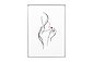 KUNSTLOFT Acrylglasbild »Rubinrote Küsse«, handgefertigtes 3D Wandbild, Bild 1