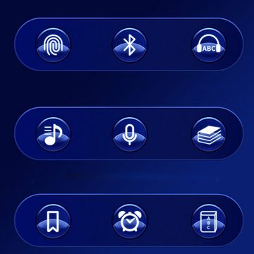 Bedee MP3-Player mit Bluetooth HiFi-Sound Musik-Player mit Lautsprecher MP3-Player (16 GB, E-Book-Reader Unterstützt bis 128GB TF-Karte)