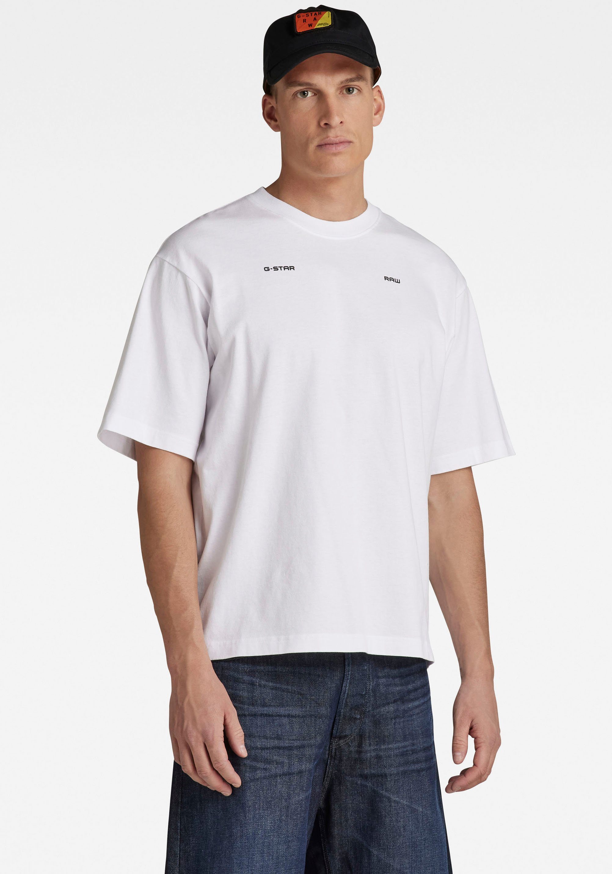 G-Star RAW Rundhalsshirt Unisex Boxy Base white