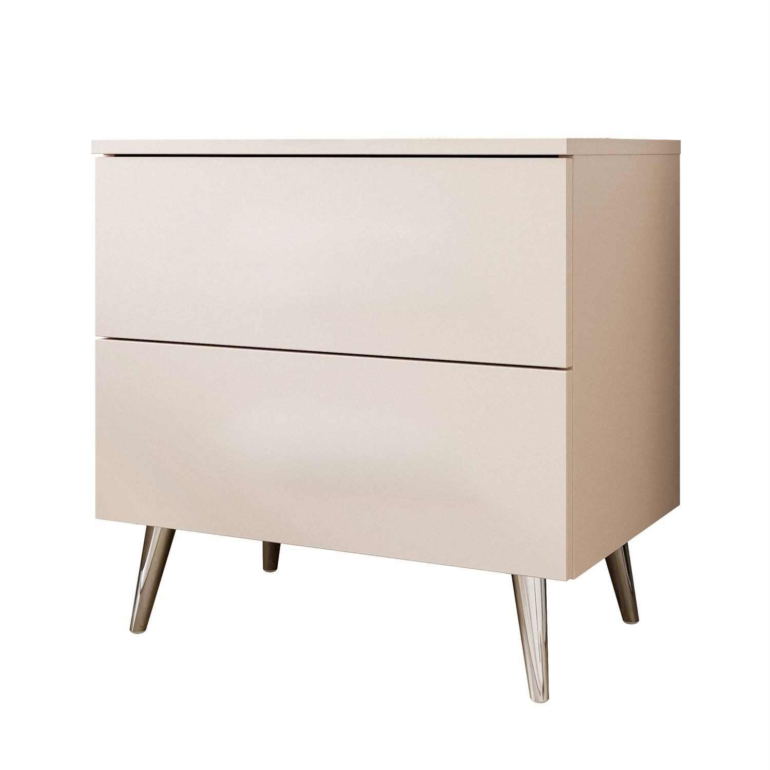 Lookway Nachttisch AURA KASCHMIR mit LED Beleuchtung, Breite: 55 cm günstig online kaufen