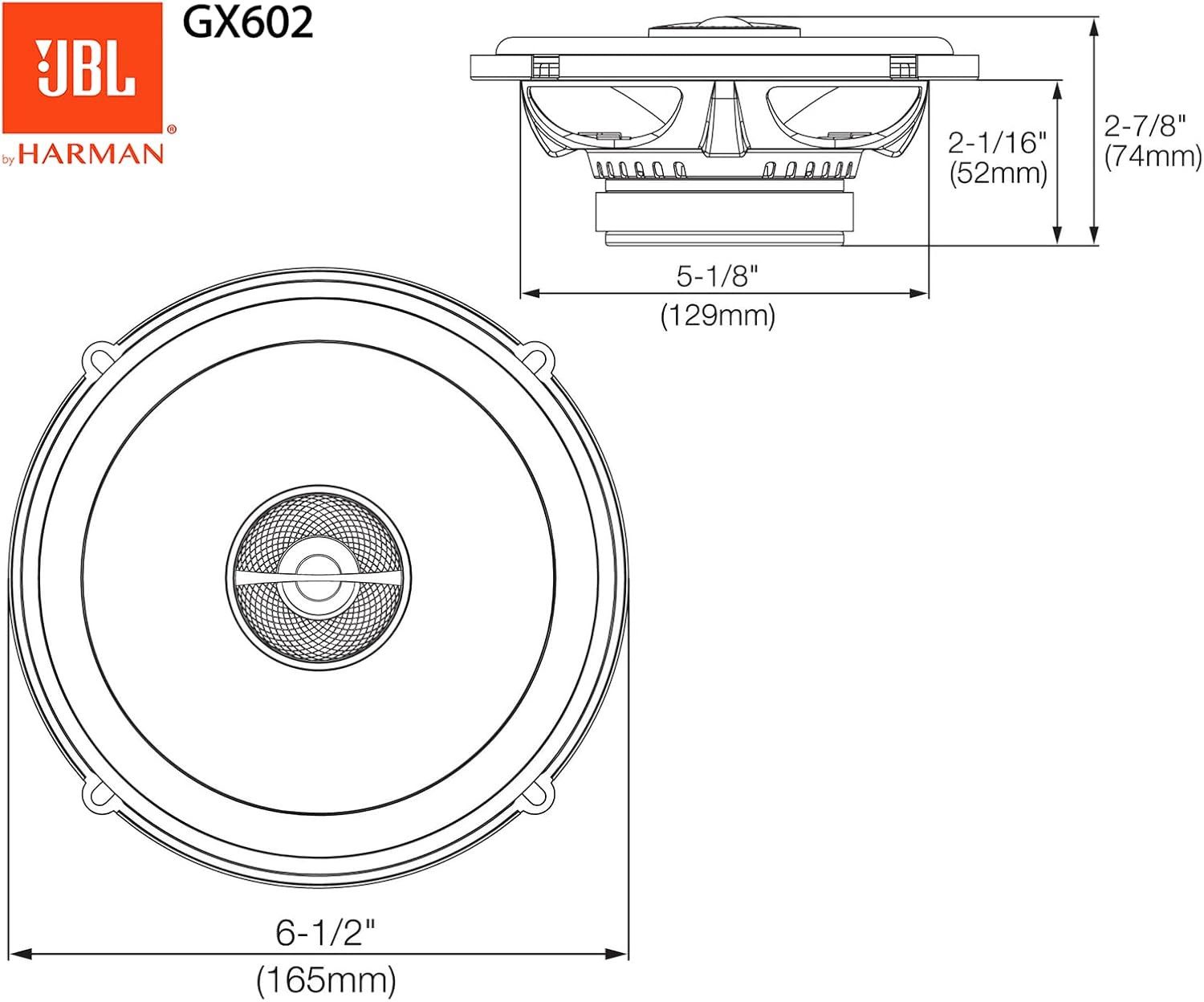 JBL GX602 2-Wege Lautsprecher Auto-Lautsprecher (60 W)