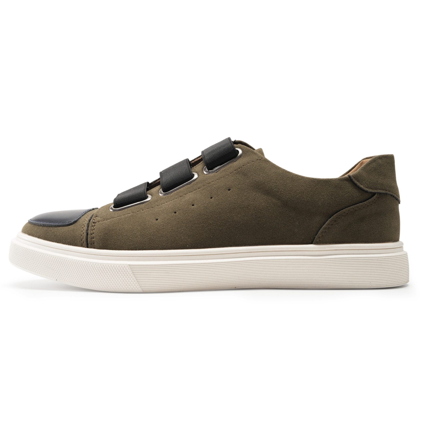 Allthemen Loafer mit Gummiband Freizeitschuh Herren Slip-on Halbschuh