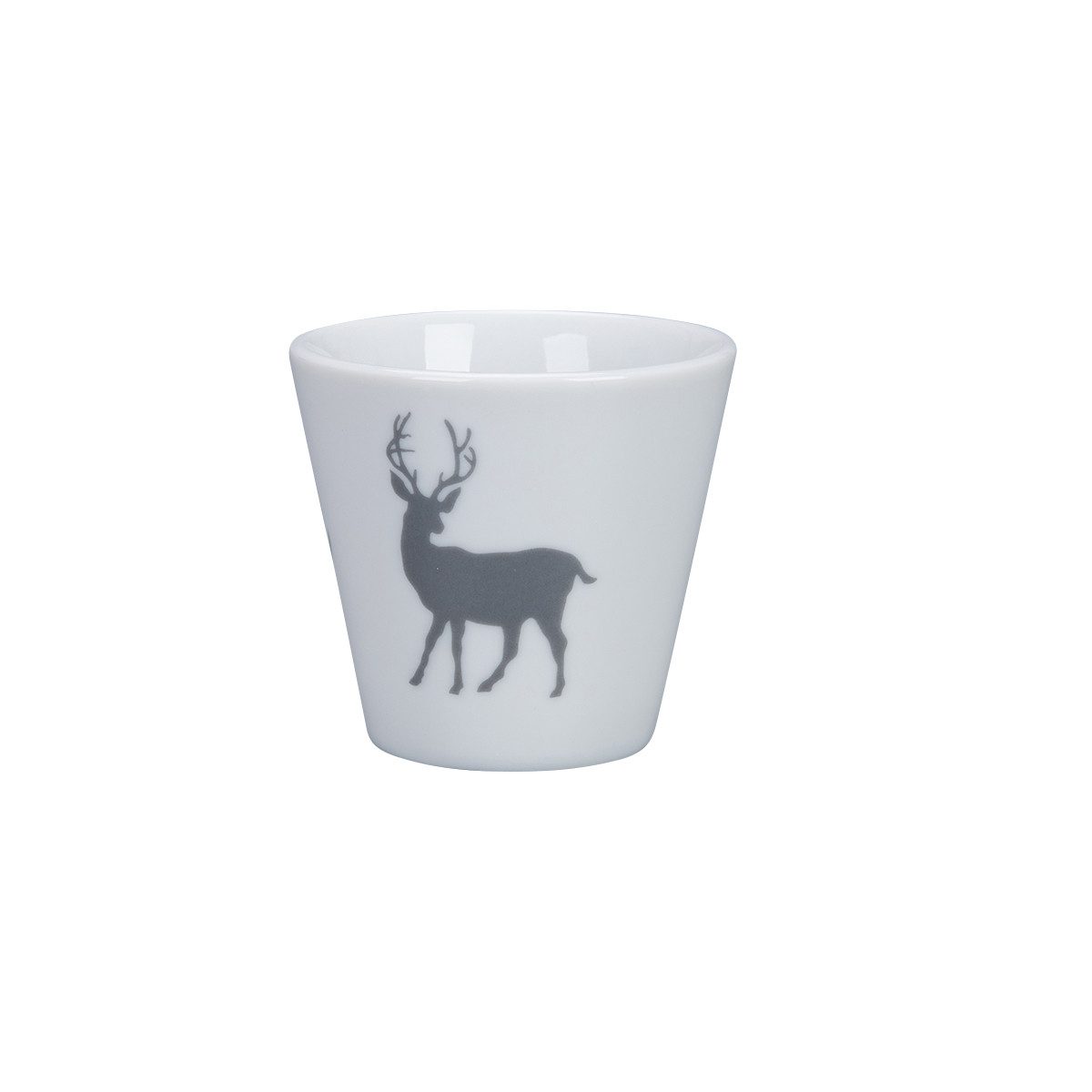 Krasilnikoff Espressotasse Espresso Tasse Porzellan Becher skandinavisch 6 cm, Auch als Eierbecher oder Mini Pflanztopf nutzbar